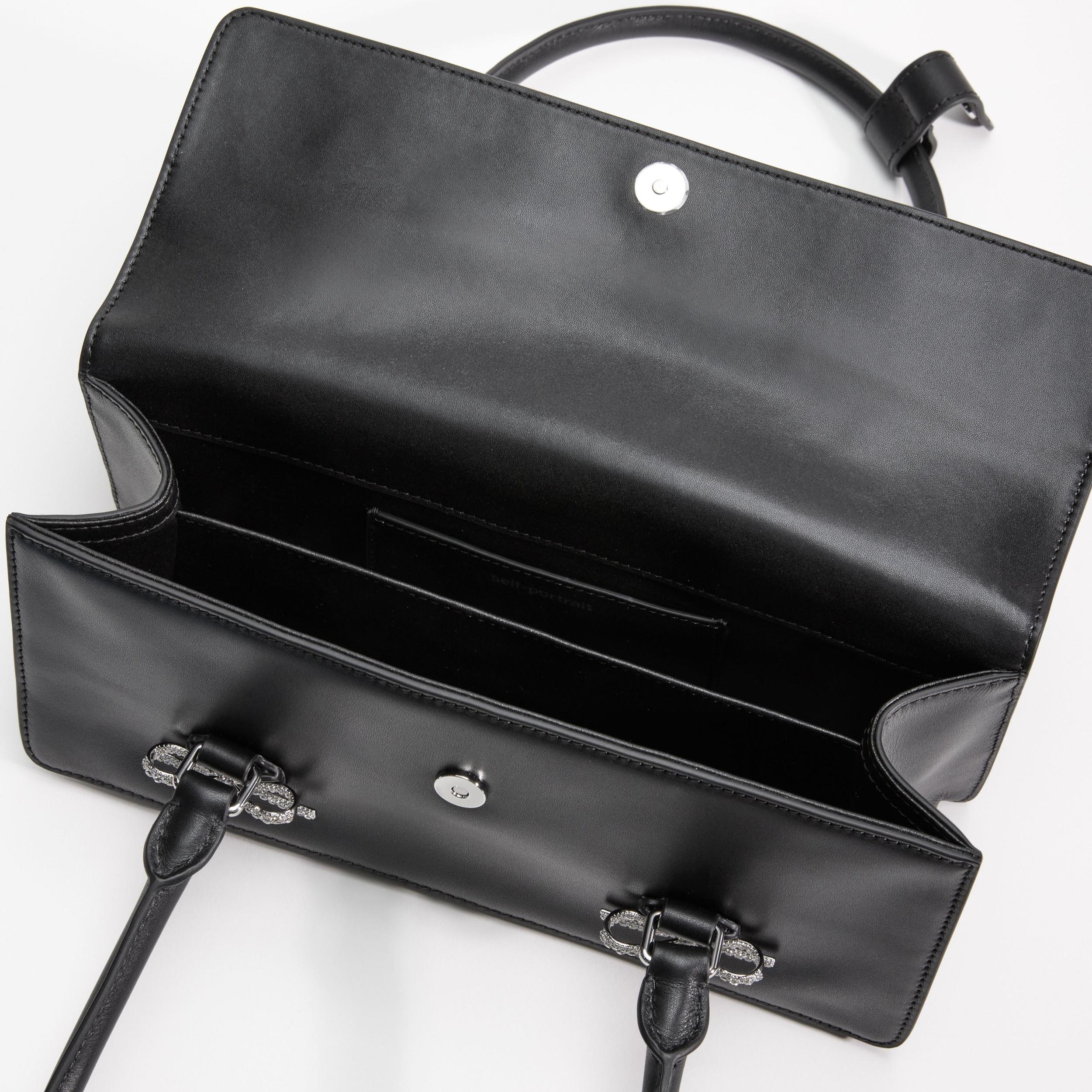 Black Soft Leather Shoulder Bag Product Image