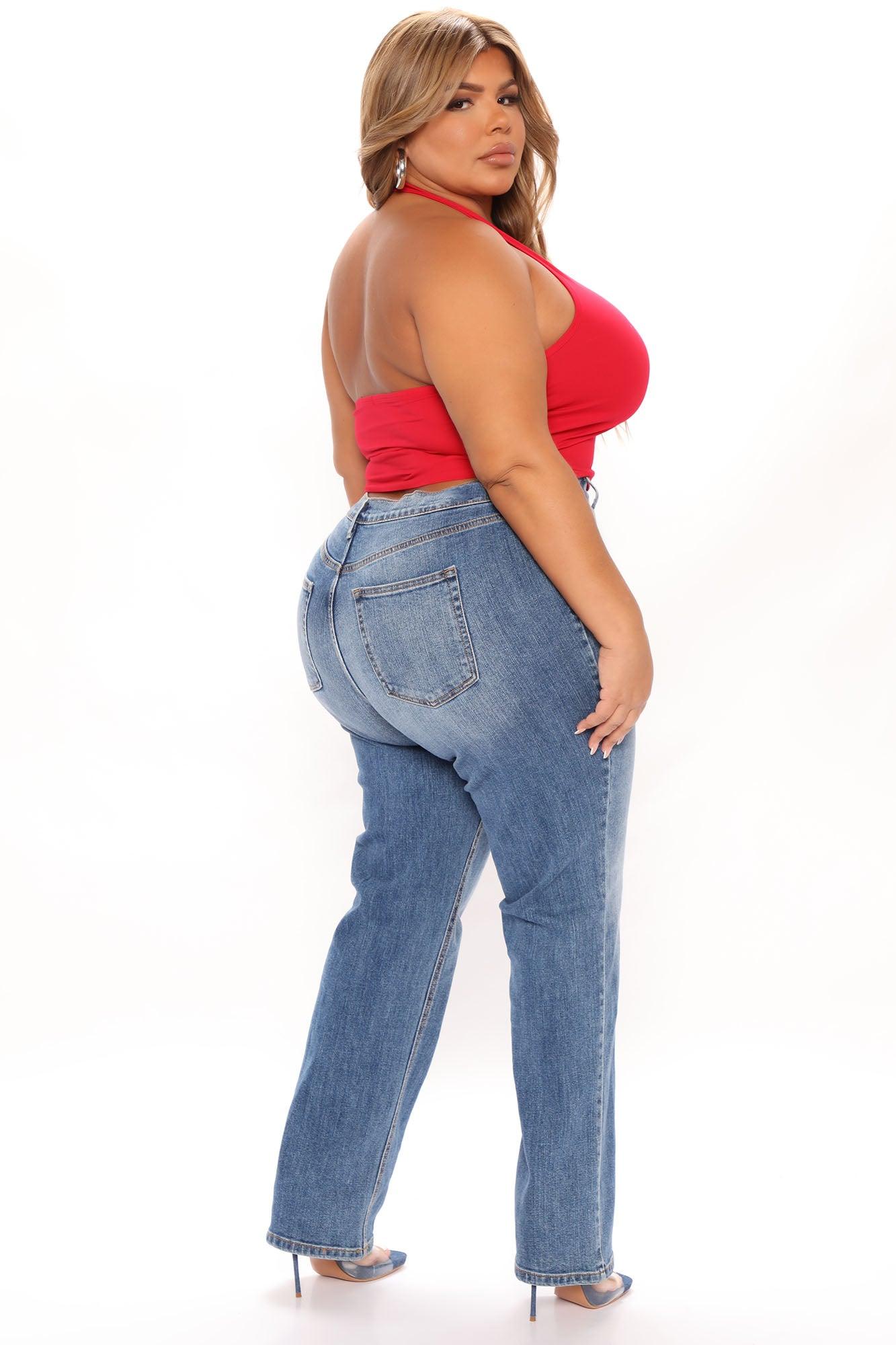 Truly Authentic Slim Stretch Straight Leg Jeans - Light Blue Wash Product Image