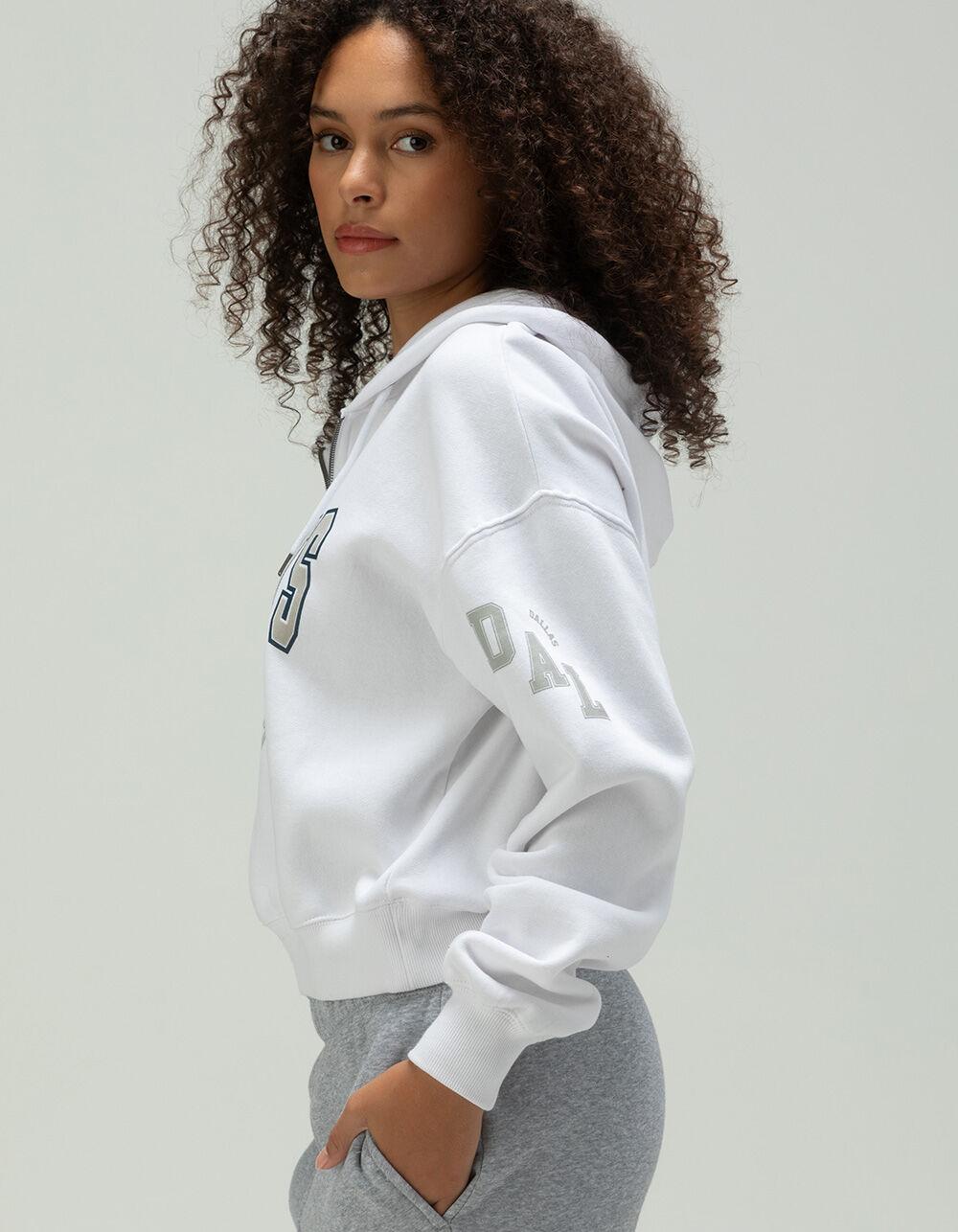 WEAR BY ERIN ANDREWS Dallas Cowboys Womens Hoodie - GRAY Product Image