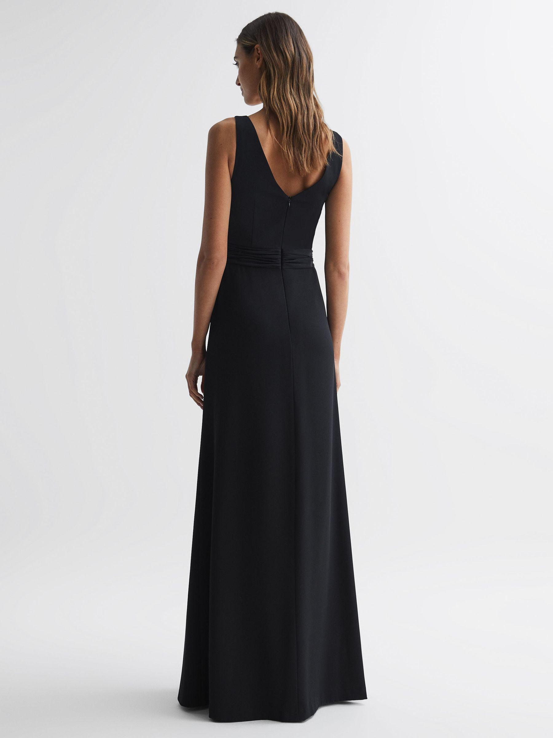 Halston Wrap Maxi Dress in Black Product Image