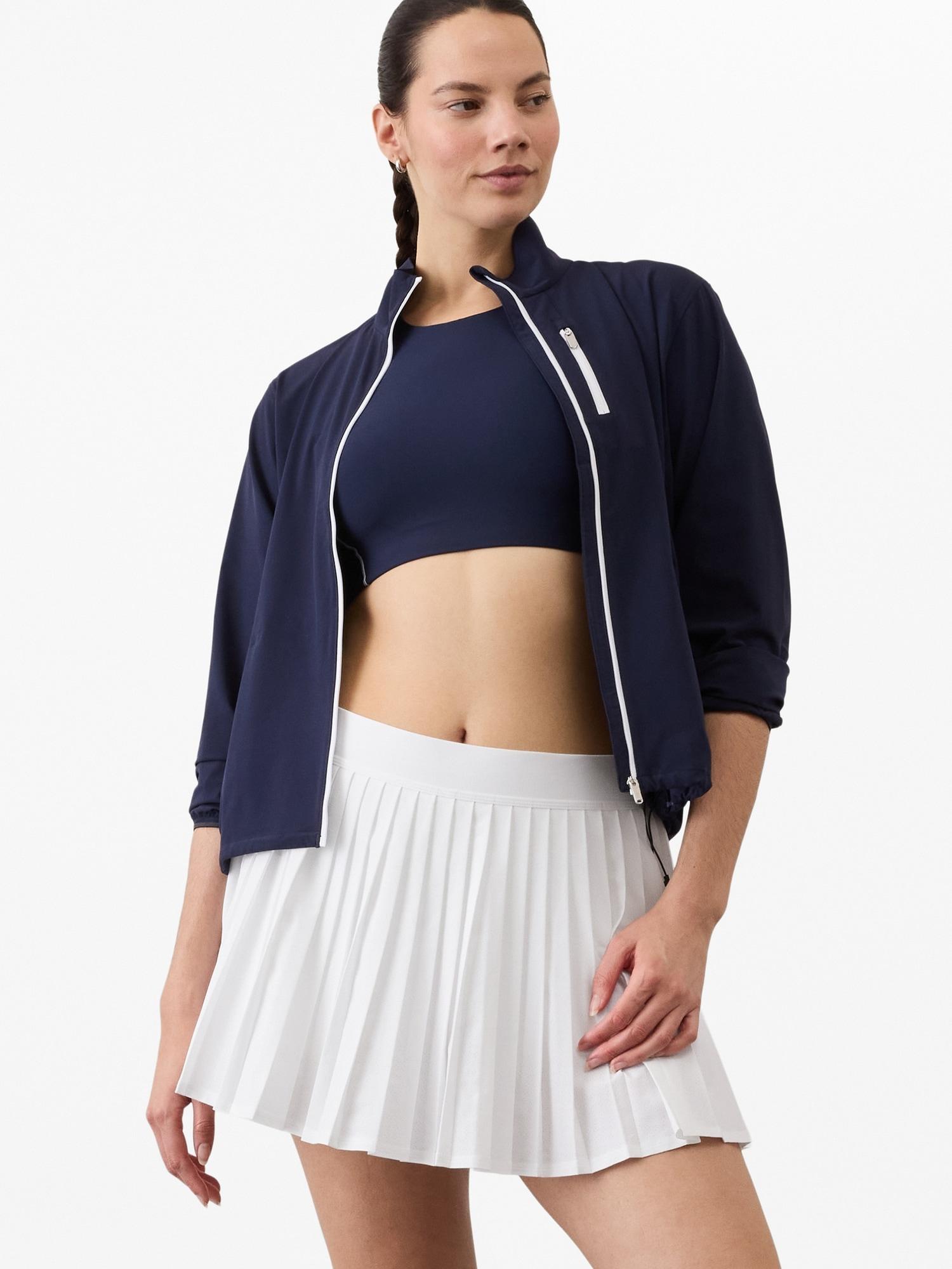 Match Point High Rise Pleated Lasercut 13 1/2" Skort Product Image