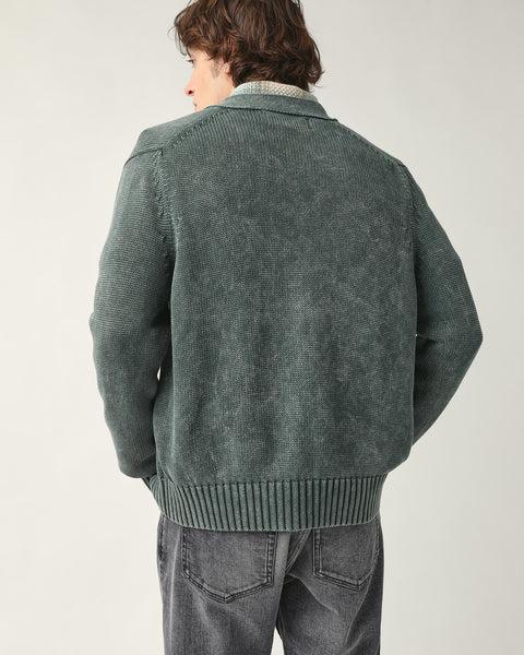Acid Wash Cardigan - Midnight Product Image