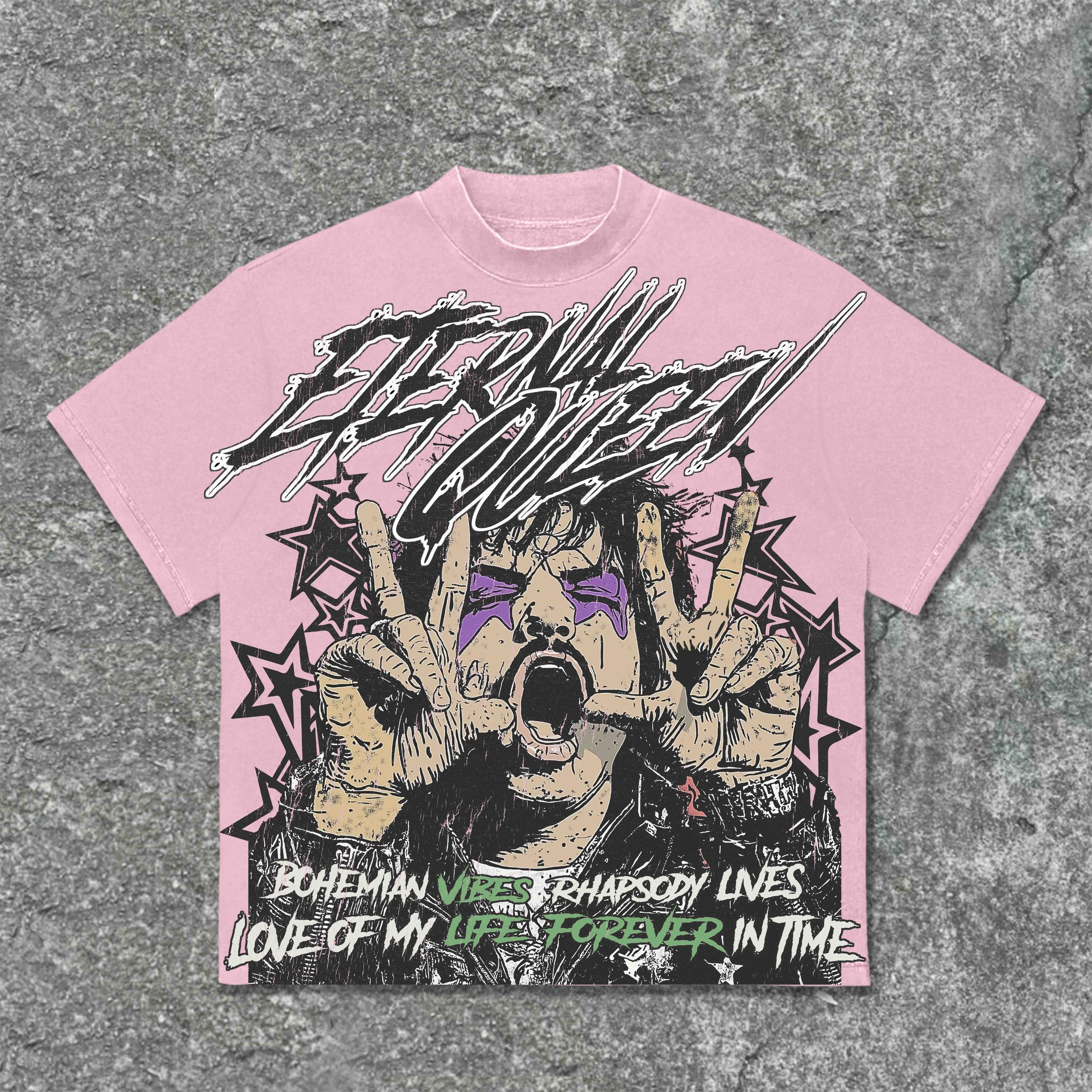 Sopula Freddie Mercury Of The Band Queem Vintage Graphic Cotton T-Shirt Product Image