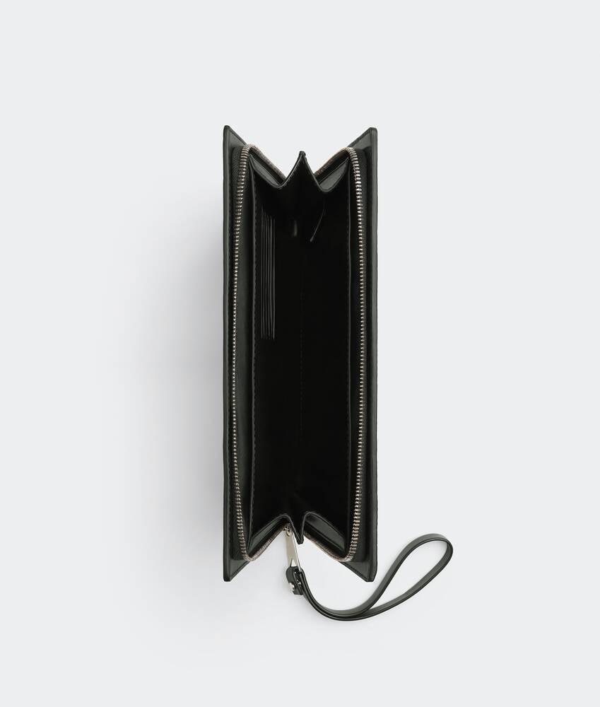 Small Intrecciato Document Case With Wristlet in Dark green Product Image