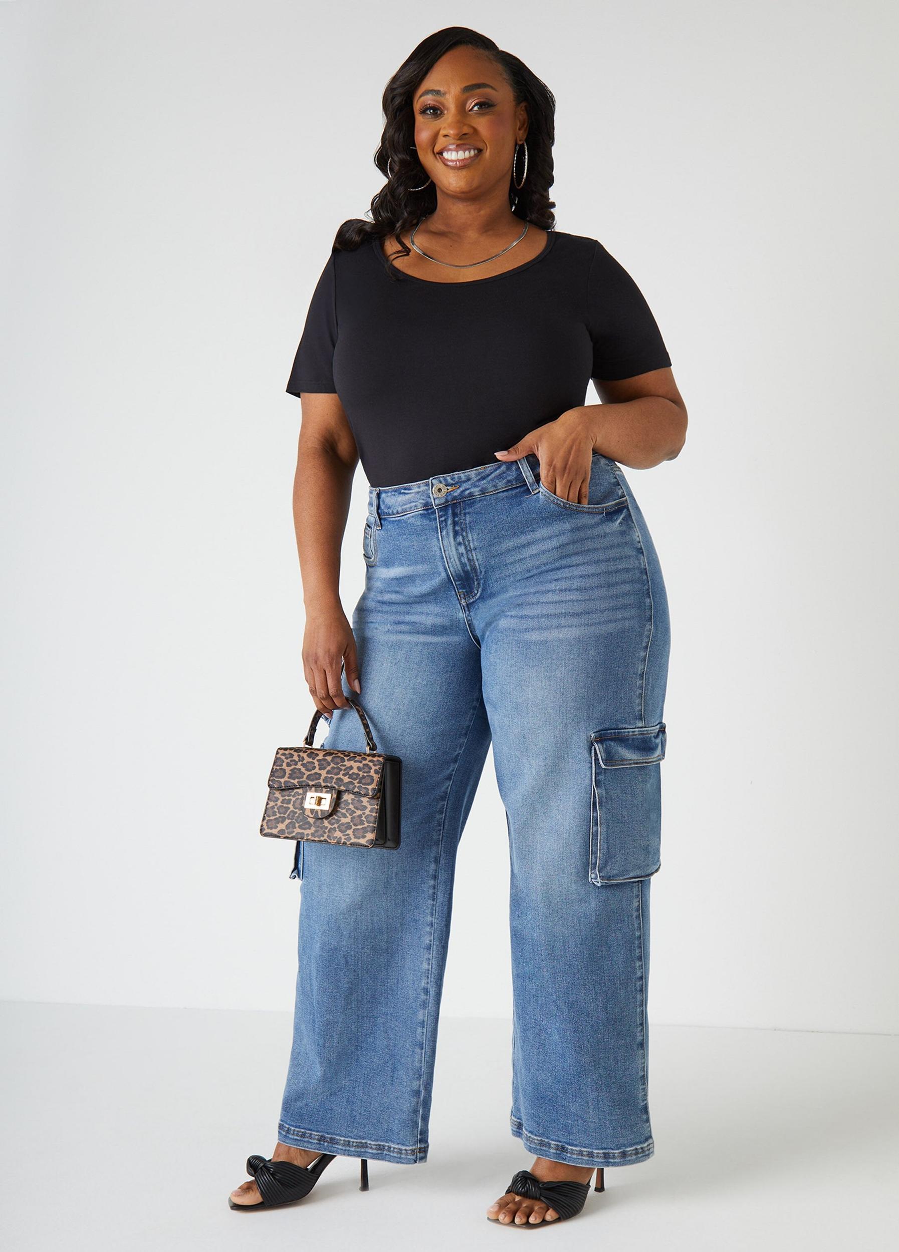 Plus Size The Basic Jersey Tee Ashley Stewart Product Image