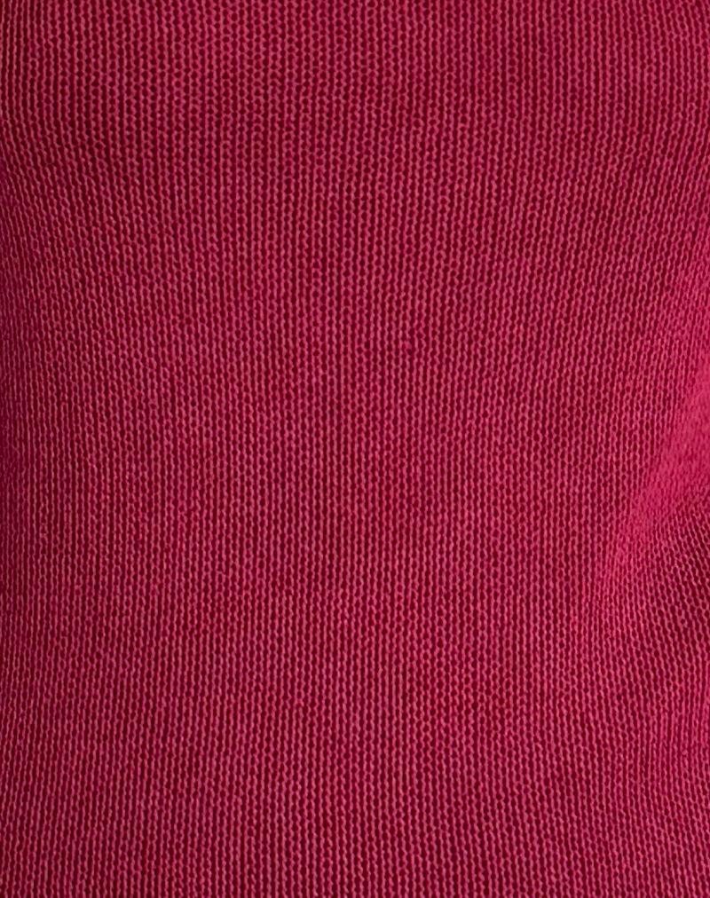 Chiara Mini Dress in Sheer Knit Red Female Product Image