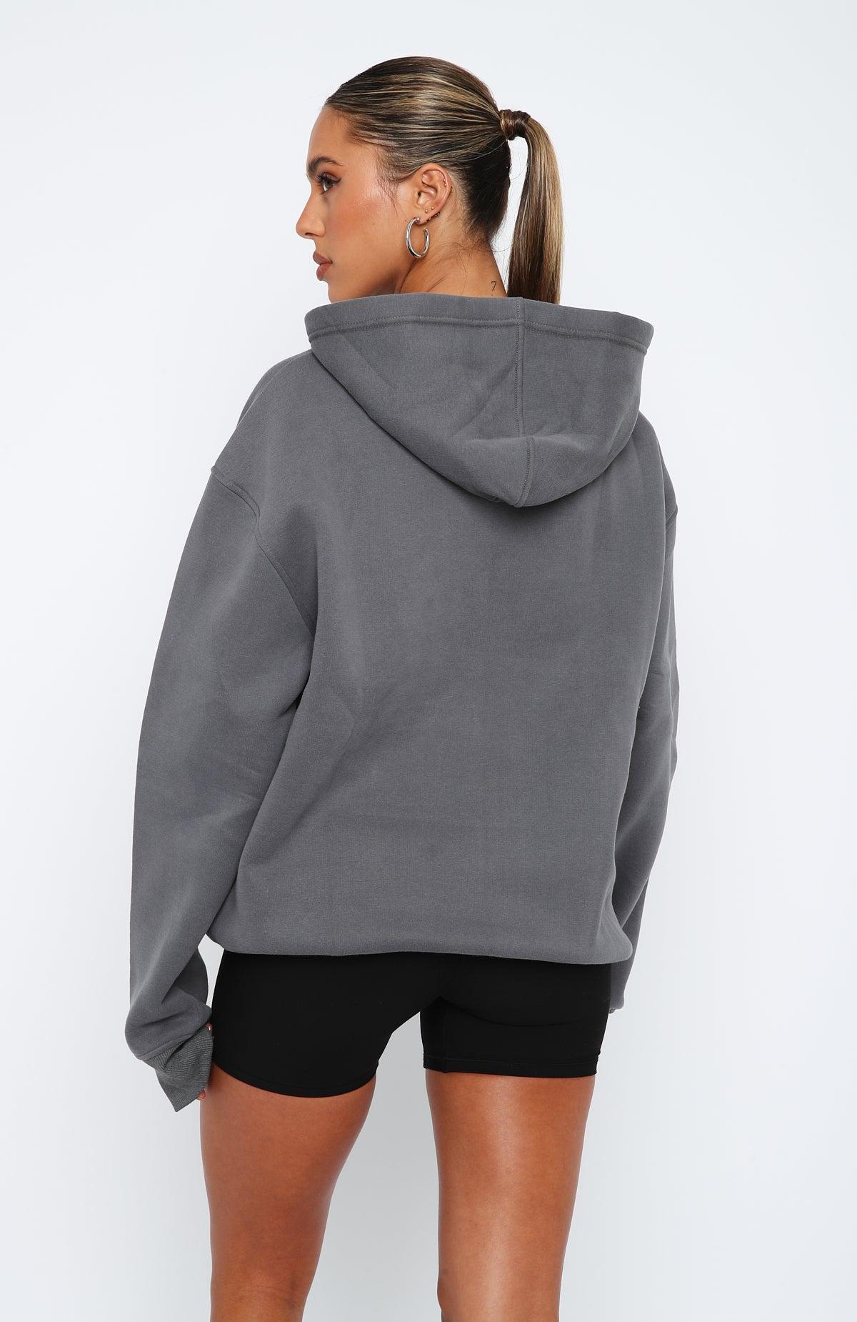 Give It Away Oversized Hoodie Charcoal Product Image