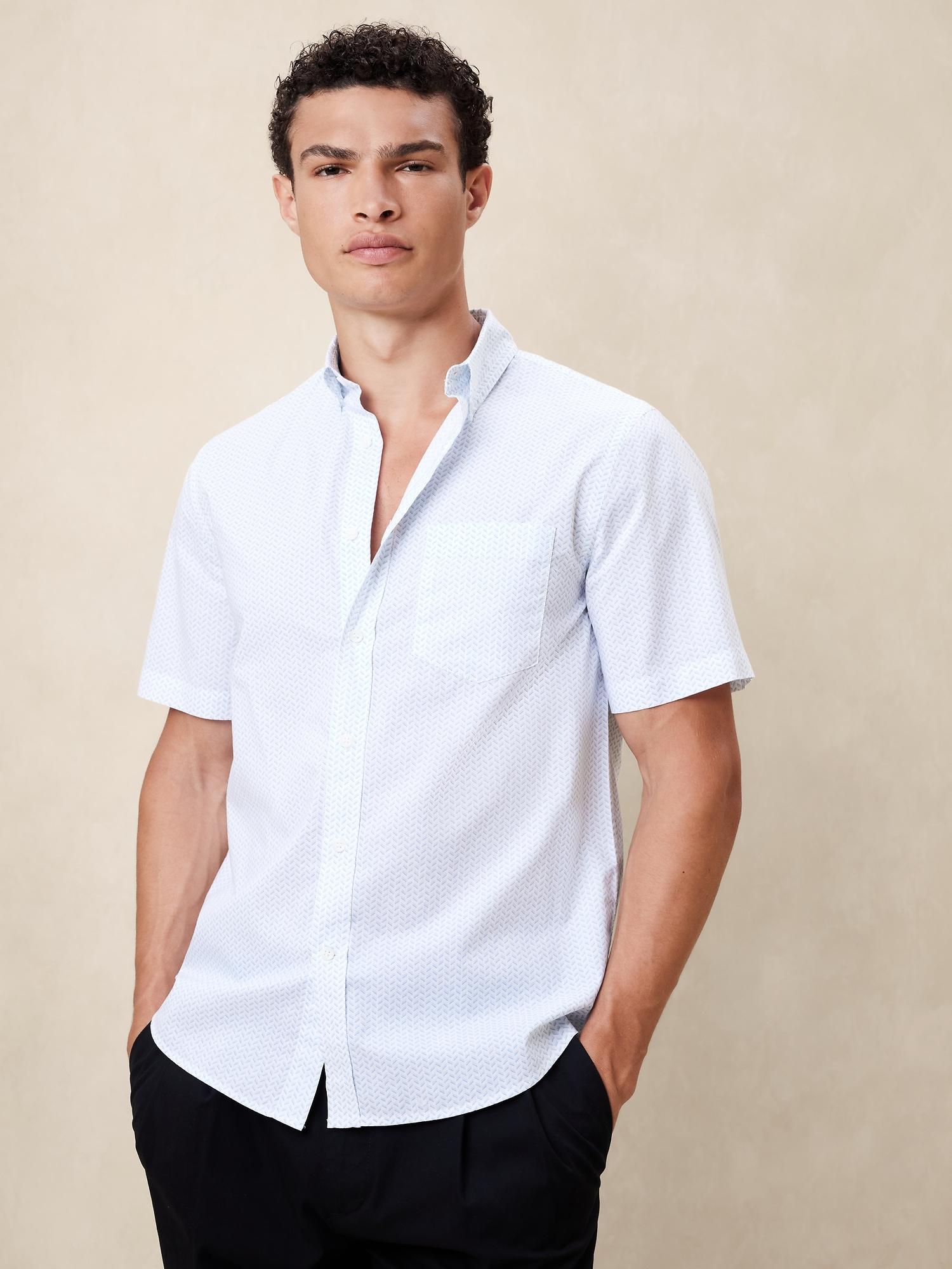 Slim Summer Cotton Shirt Product Image