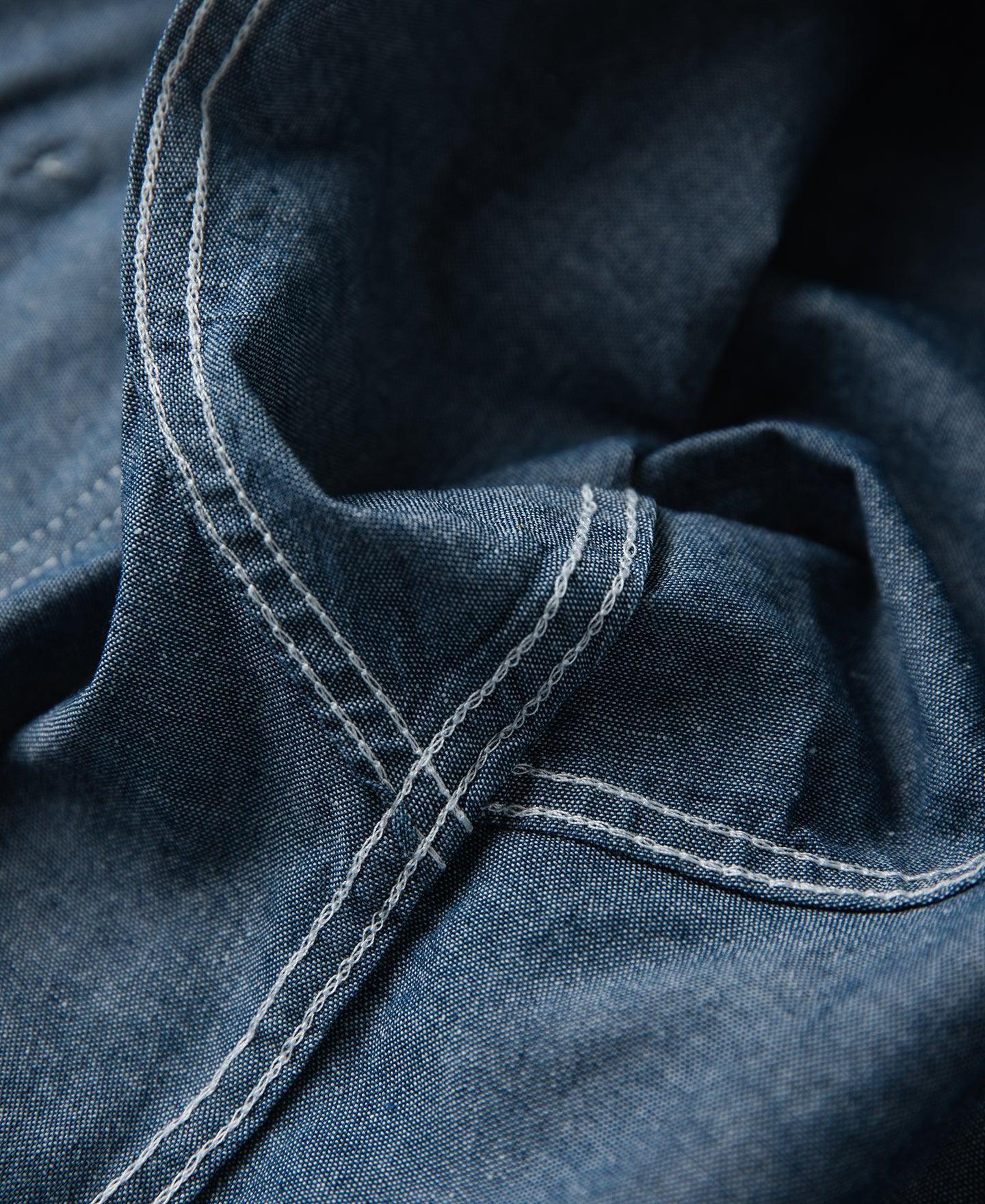 Chambray Short Sleeve Work Shirt Product Image