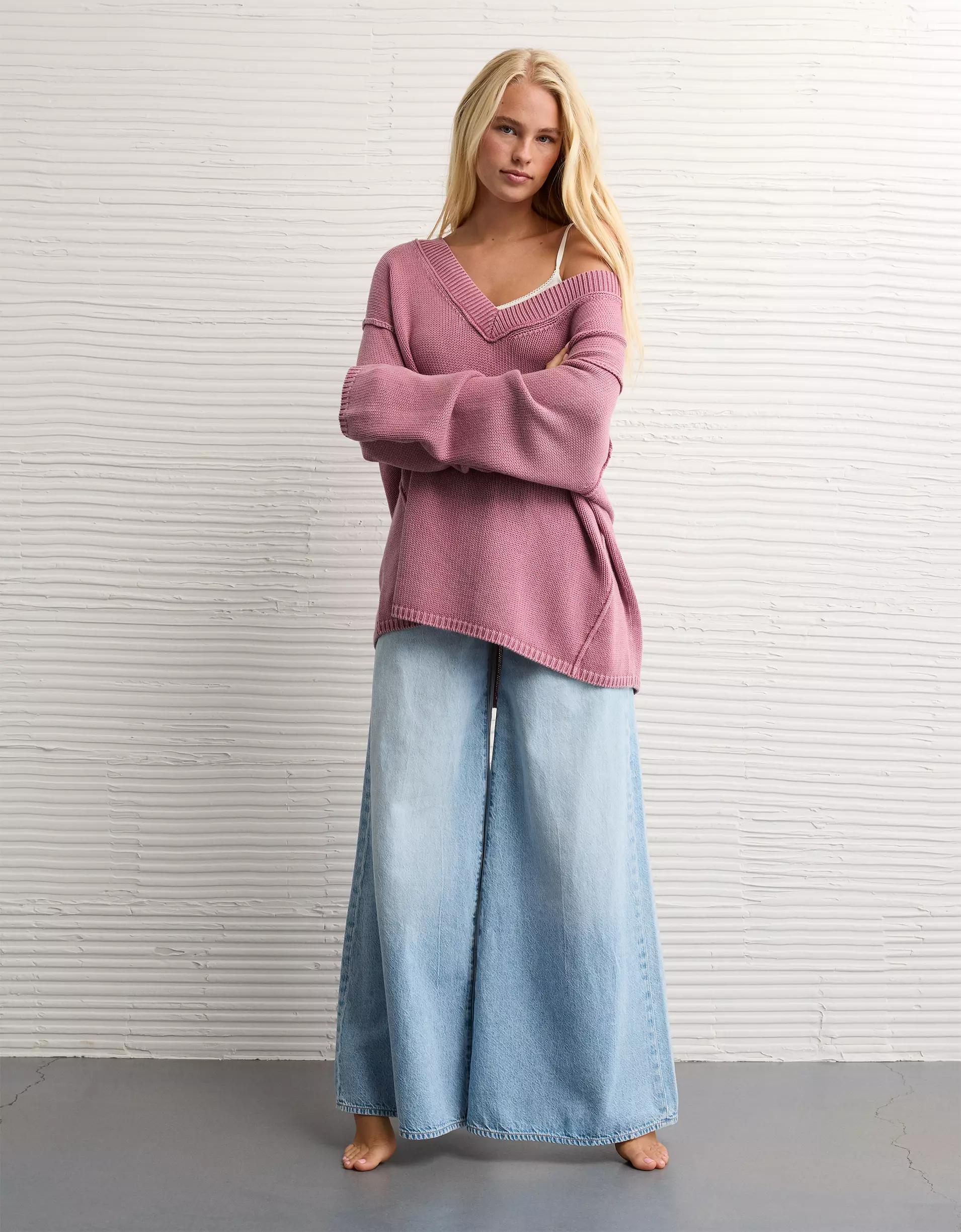 AE Big Hug V-Neck Sweater Product Image