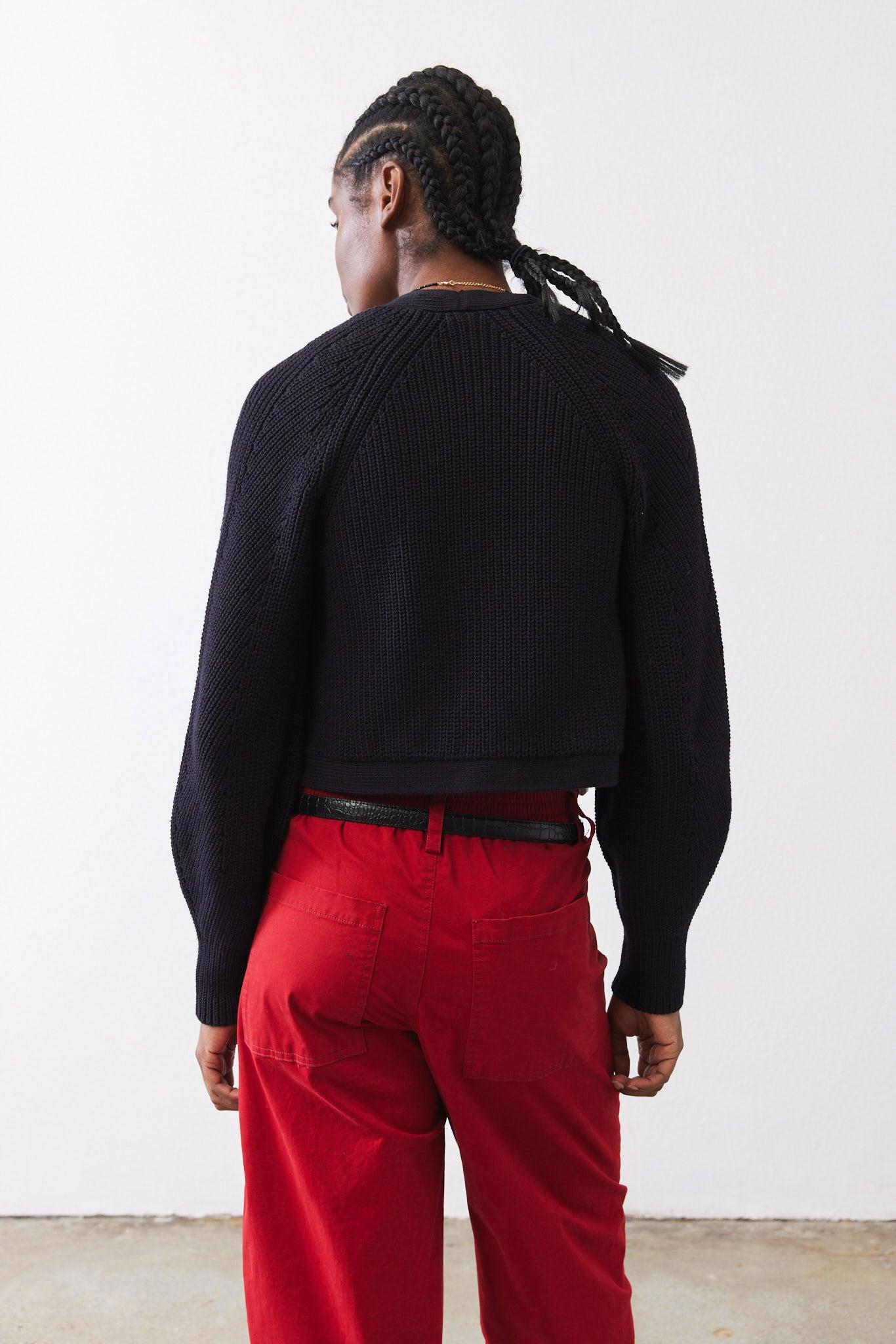 Cropped Bell Sleeve Cardigan Product Image