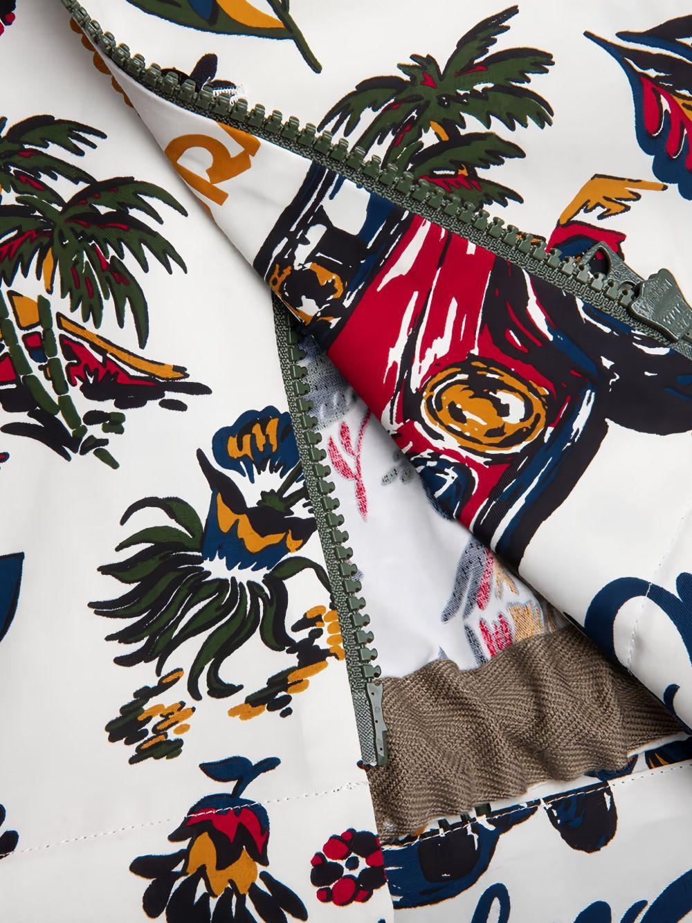 race-car tropical-print shirt Product Image