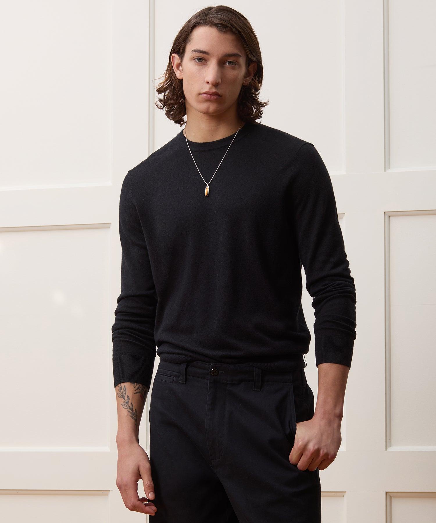 Silk-Cashmere Crewneck Sweater Product Image