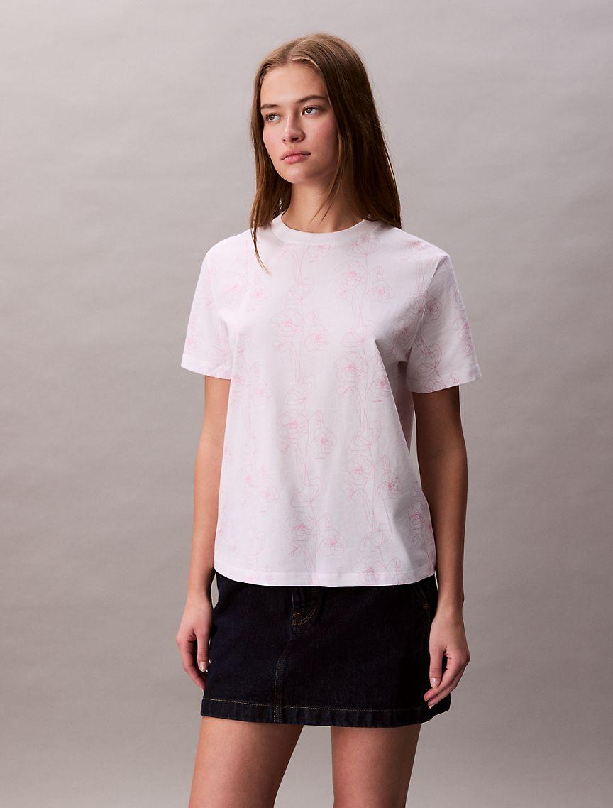 Allover Floral Print Classic T-Shirt  Product Image