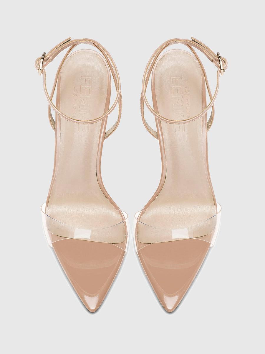 GG Heel Patent & PVC -  Nude Product Image