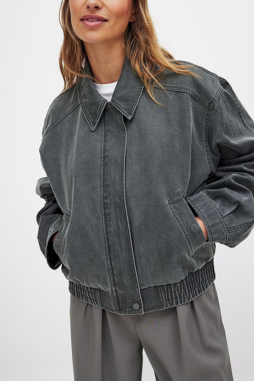Washed Out Bomber Jacket Product Image