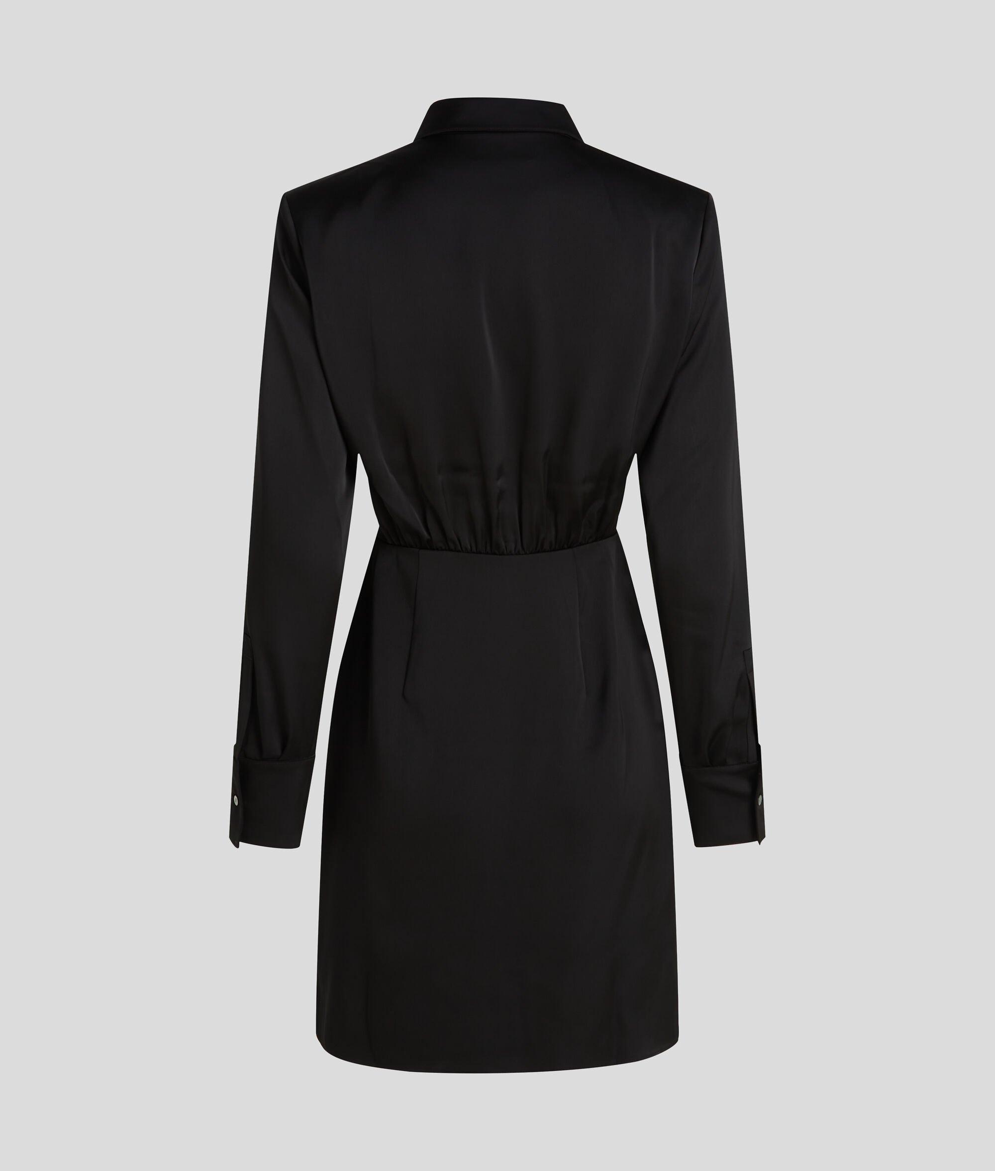SIGNATURE SATIN SHIRT DRESS Product Image