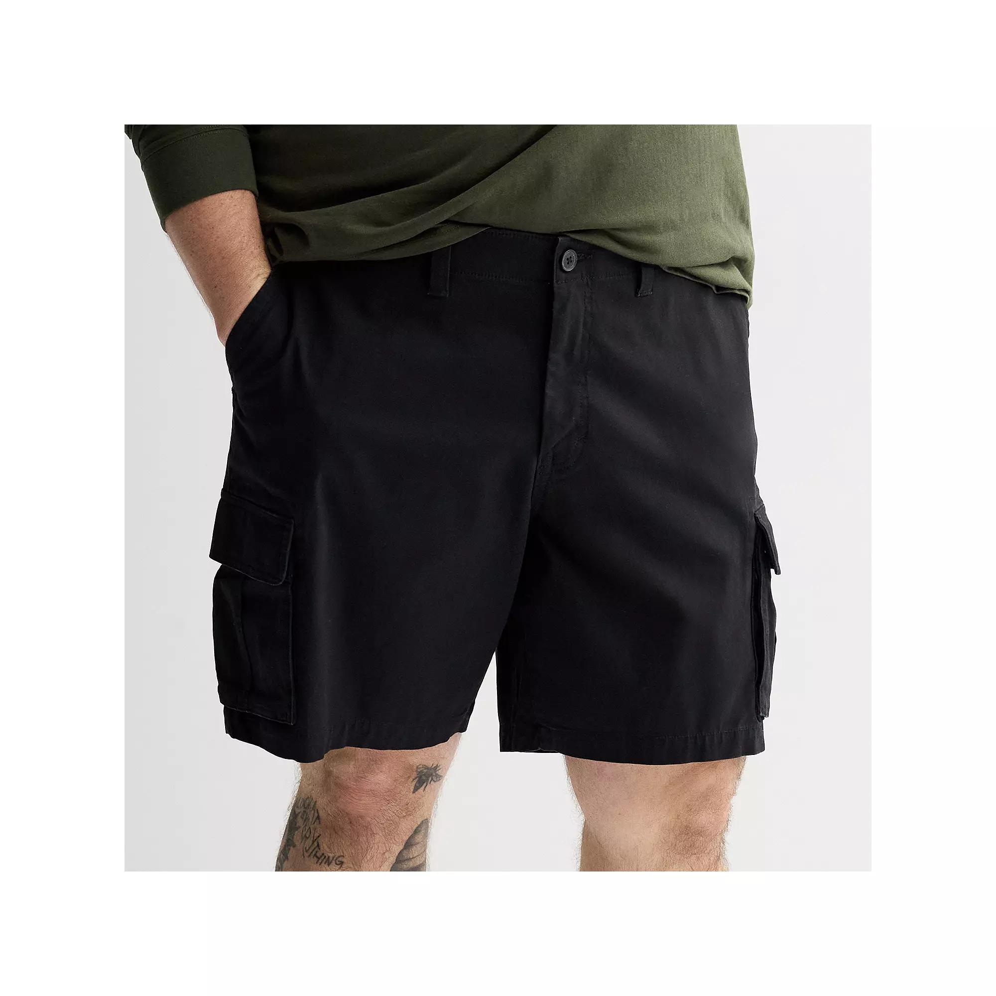 Big & Tall Sonoma Goods For Life® Flexwear Everyday Cargo Shorts, Men's, Size: 50, Black Product Image
