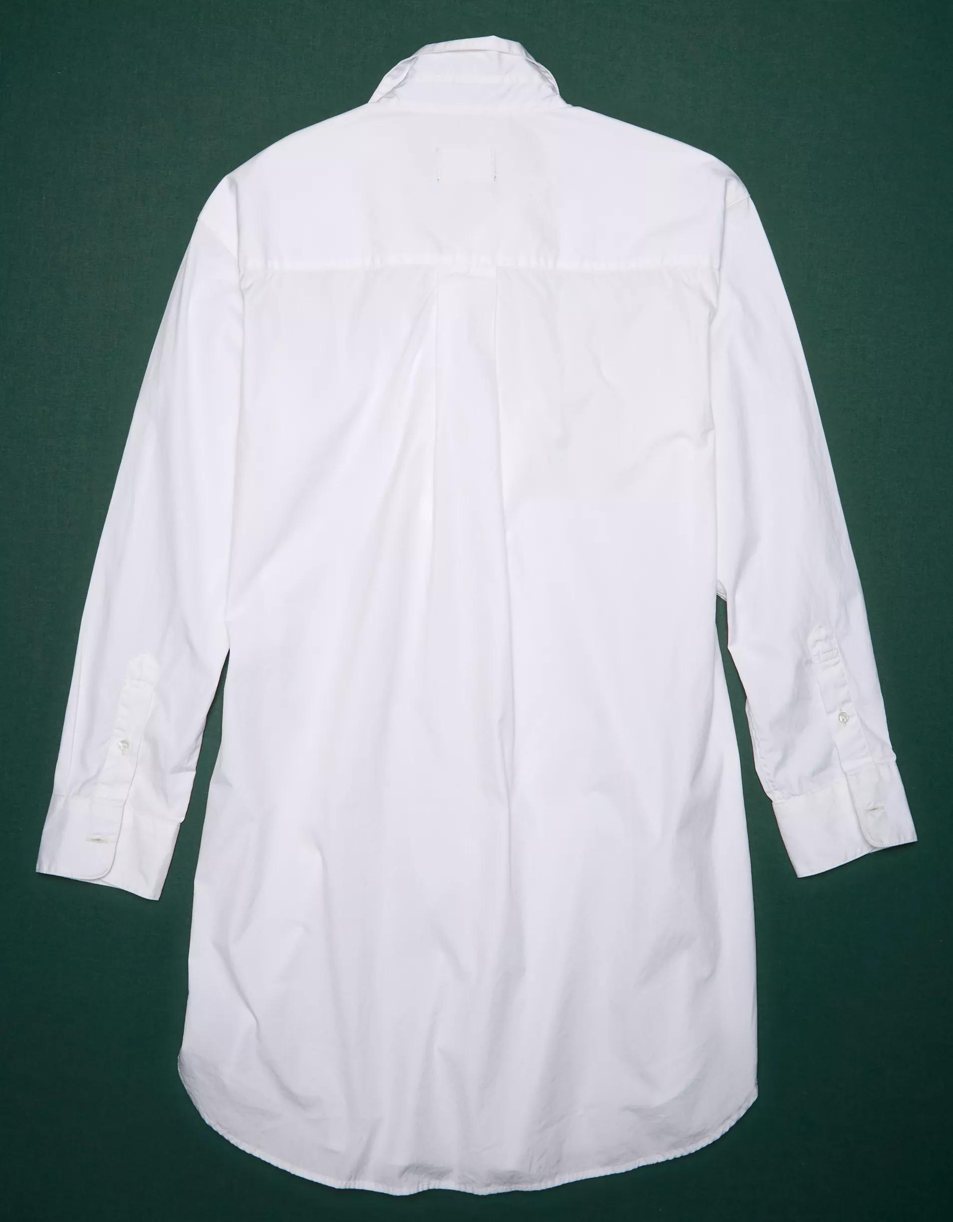 AE77 Premium Poplin Shirt Dress Product Image
