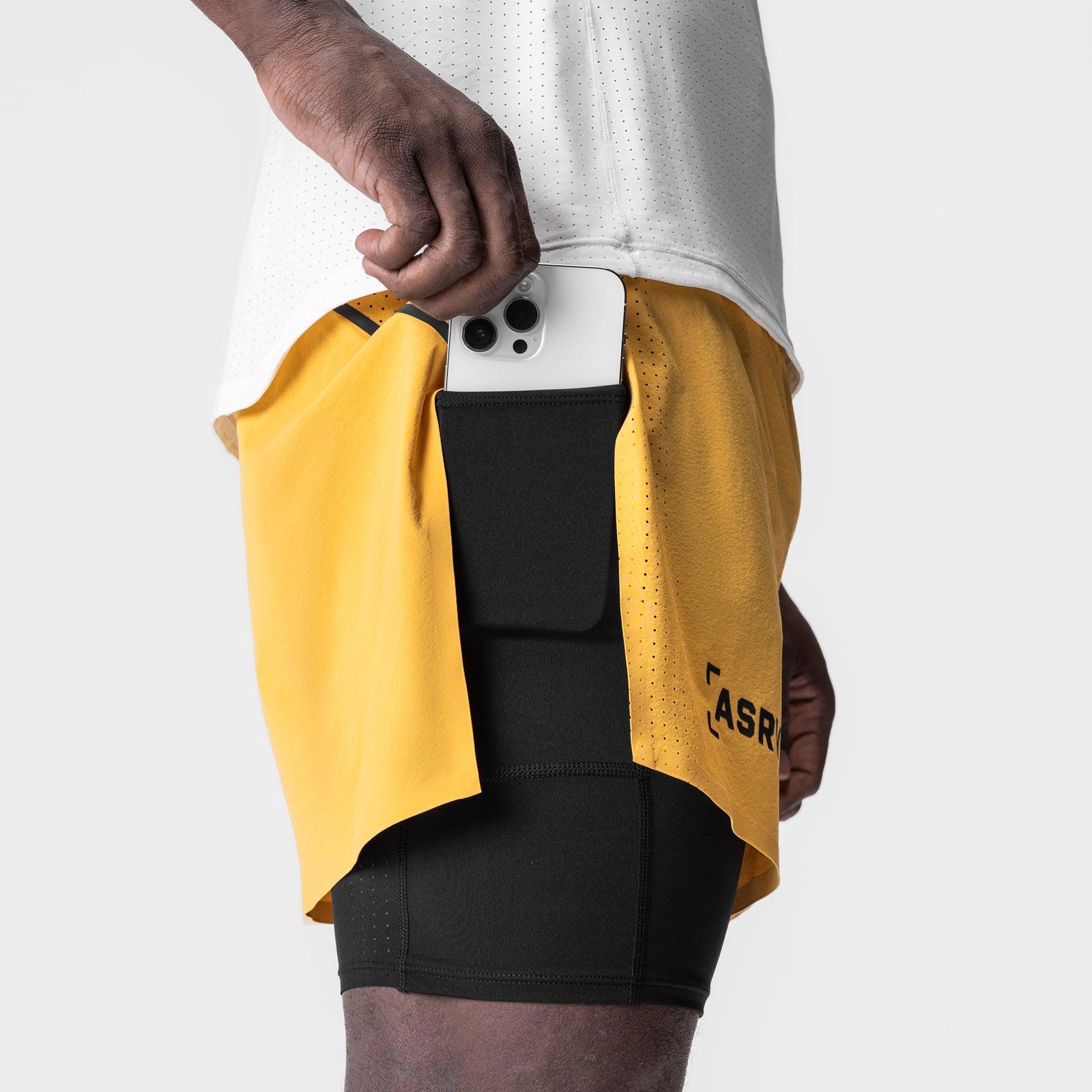 0951. Aerotex™ 4" High Split Liner Short - Amber Male Product Image