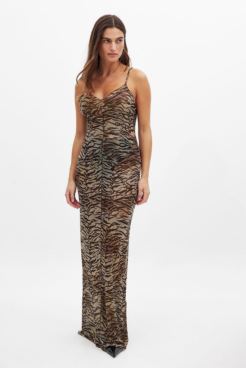 Deep Back Lace Detail Maxi Dress Product Image