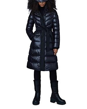 Womens Coralia Down Belted Puffer Coat Product Image