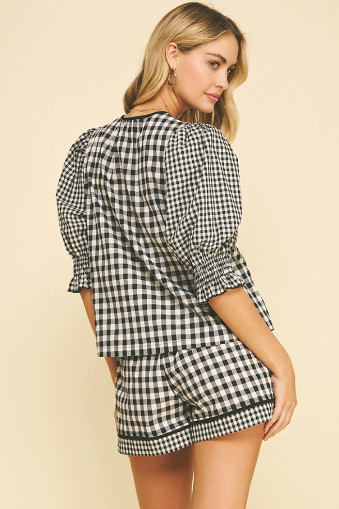 Gingham Button Down Shirt Product Image