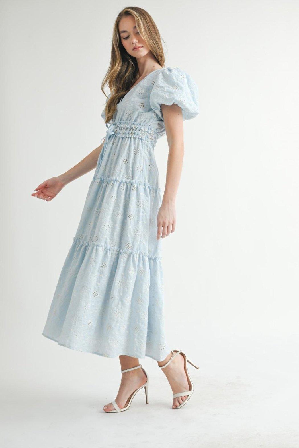 Embroidered Eyelet Dress Product Image