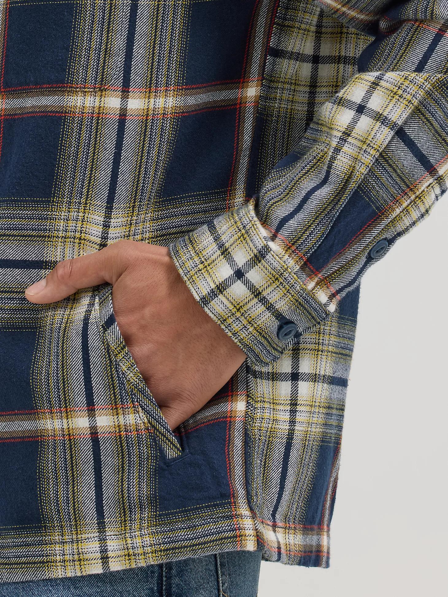 Men's Loose Fit Flap Pocket Plaid Overshirt | Men's Tops & Tees | Lee® Product Image