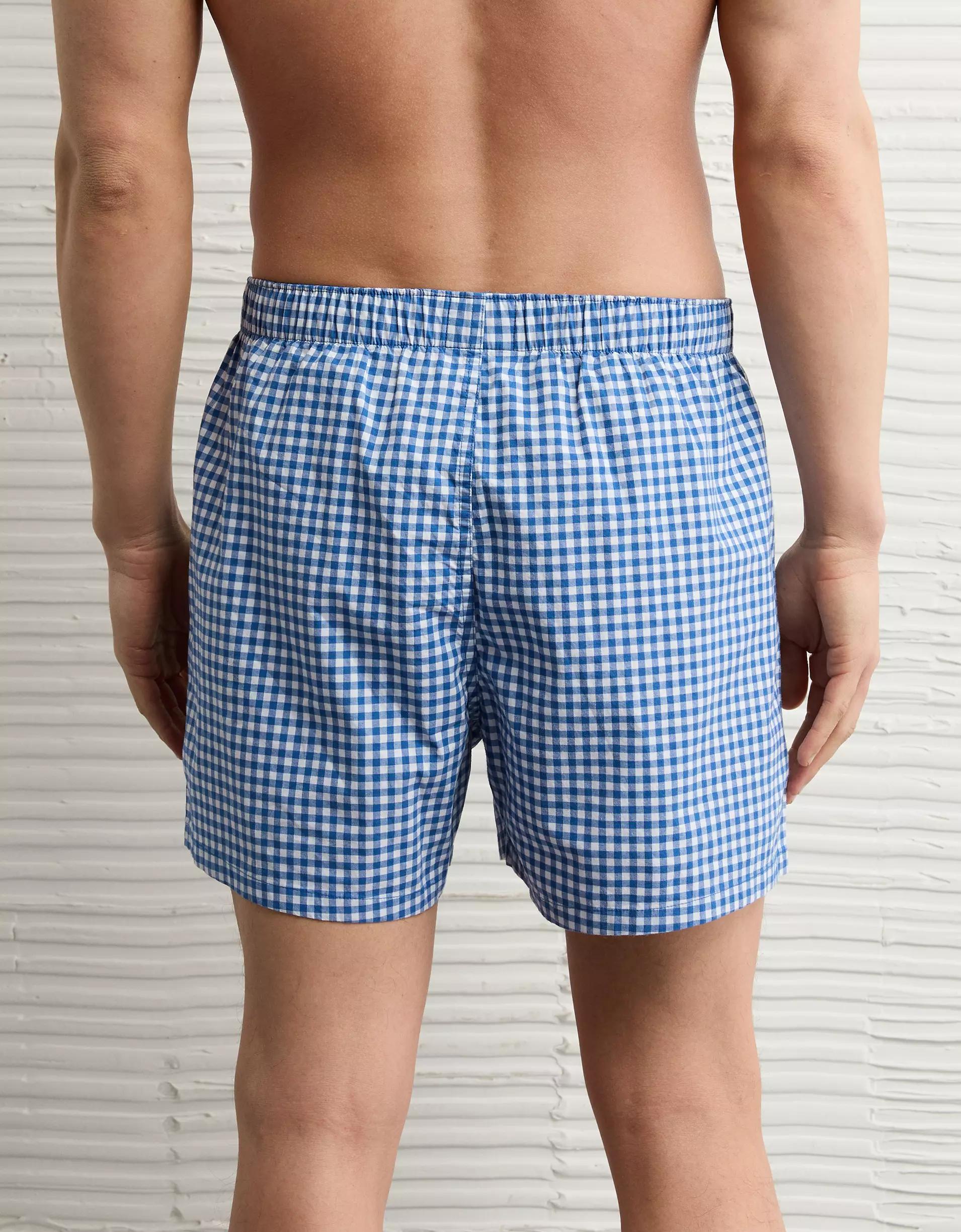AEO Plaid Stretch Boxer Short Product Image