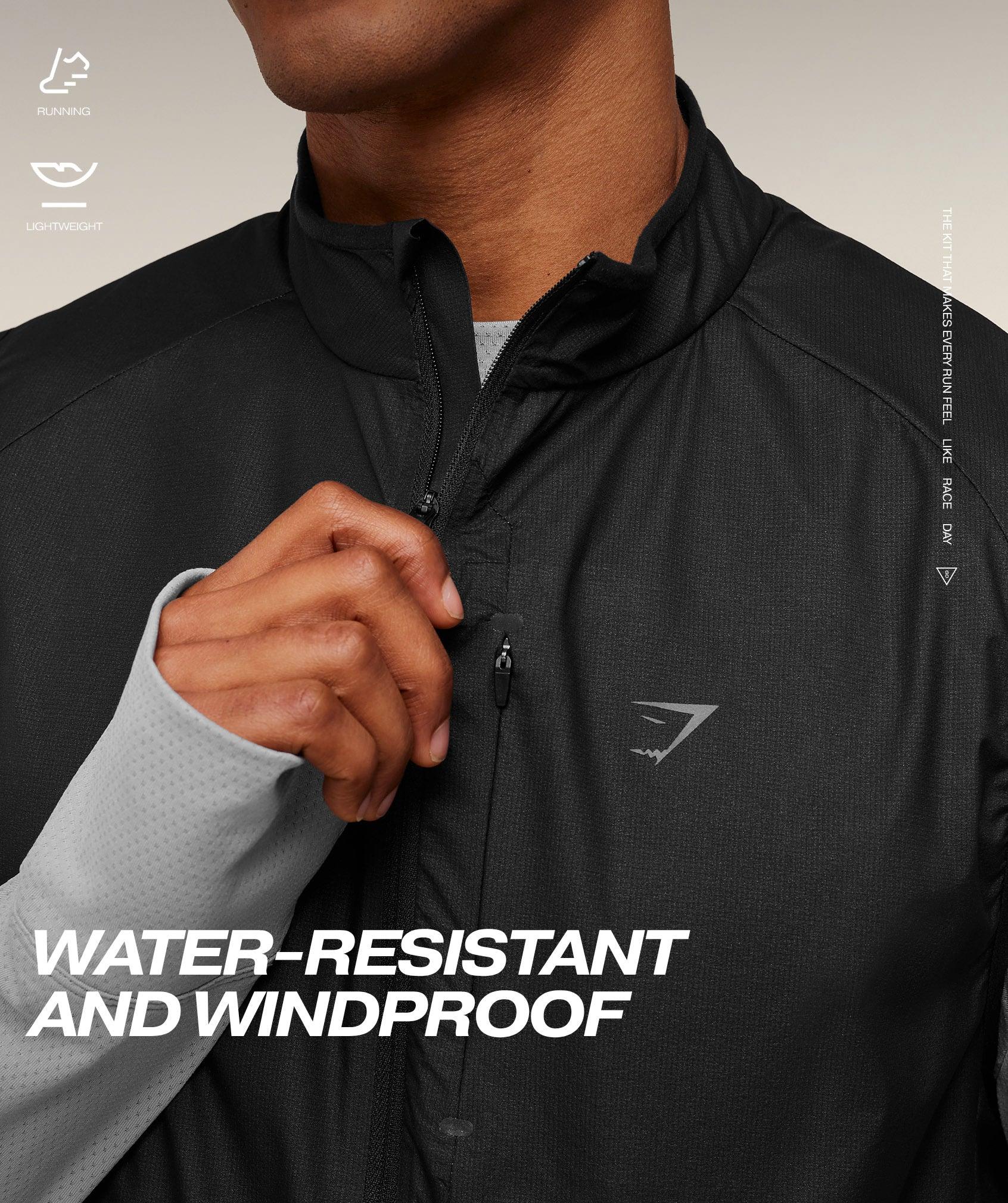 Gymshark Running Elite Lightweight Vest - Black Male Product Image
