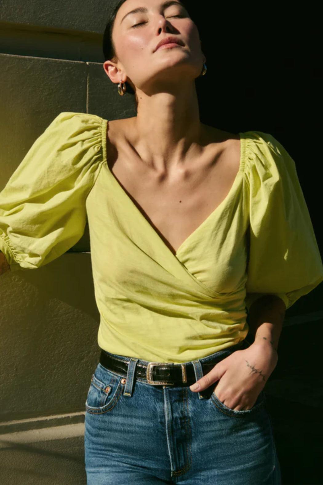 Marie-Lou Top- Citrus Yellow Product Image