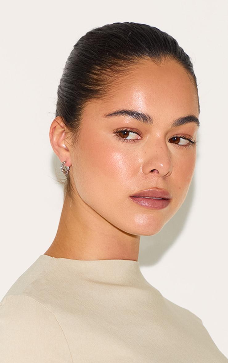 Silver Crinkle Multi-pack Hoop Earrings Product Image