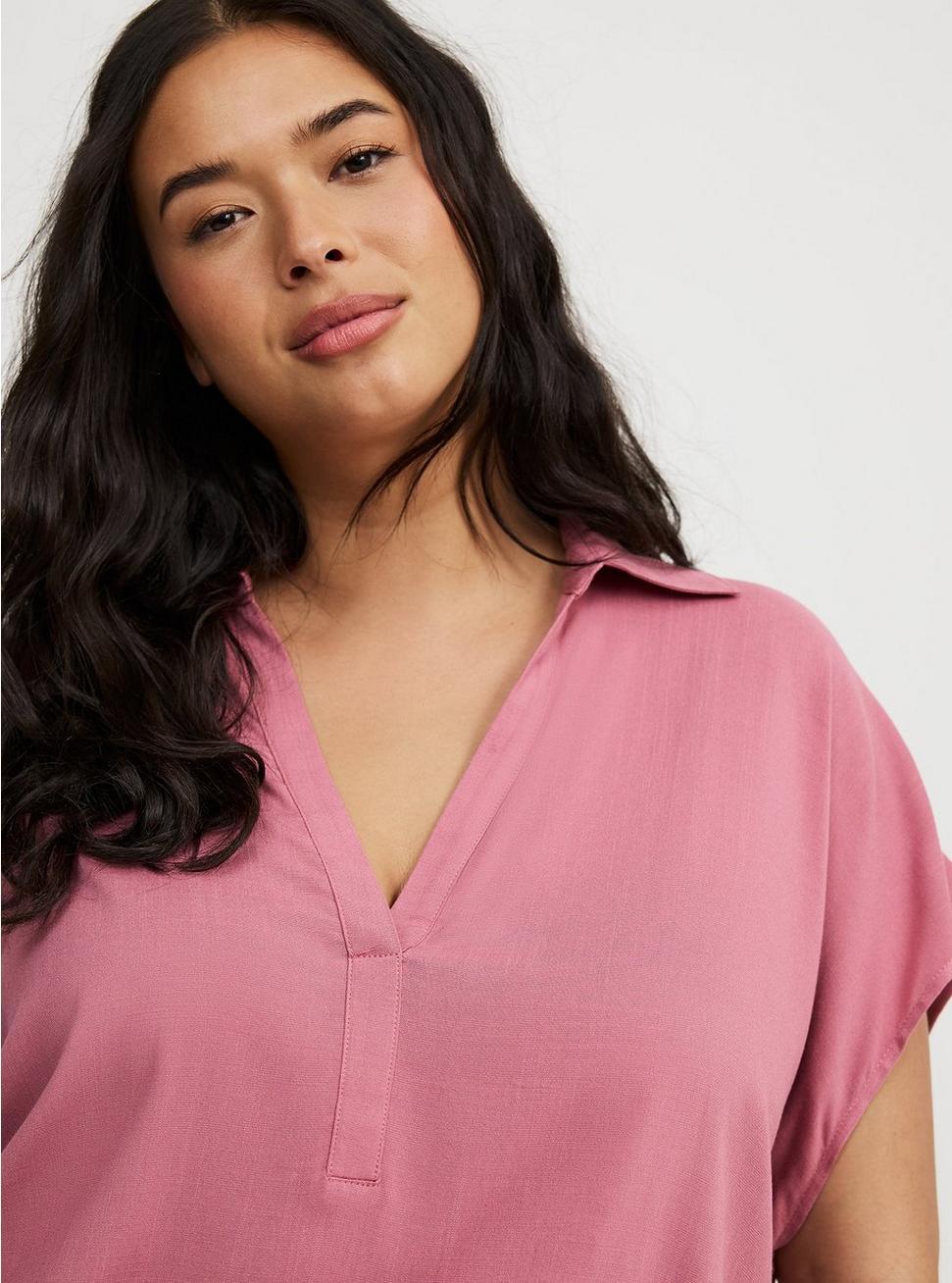 Collared Dolman Popover Top Product Image