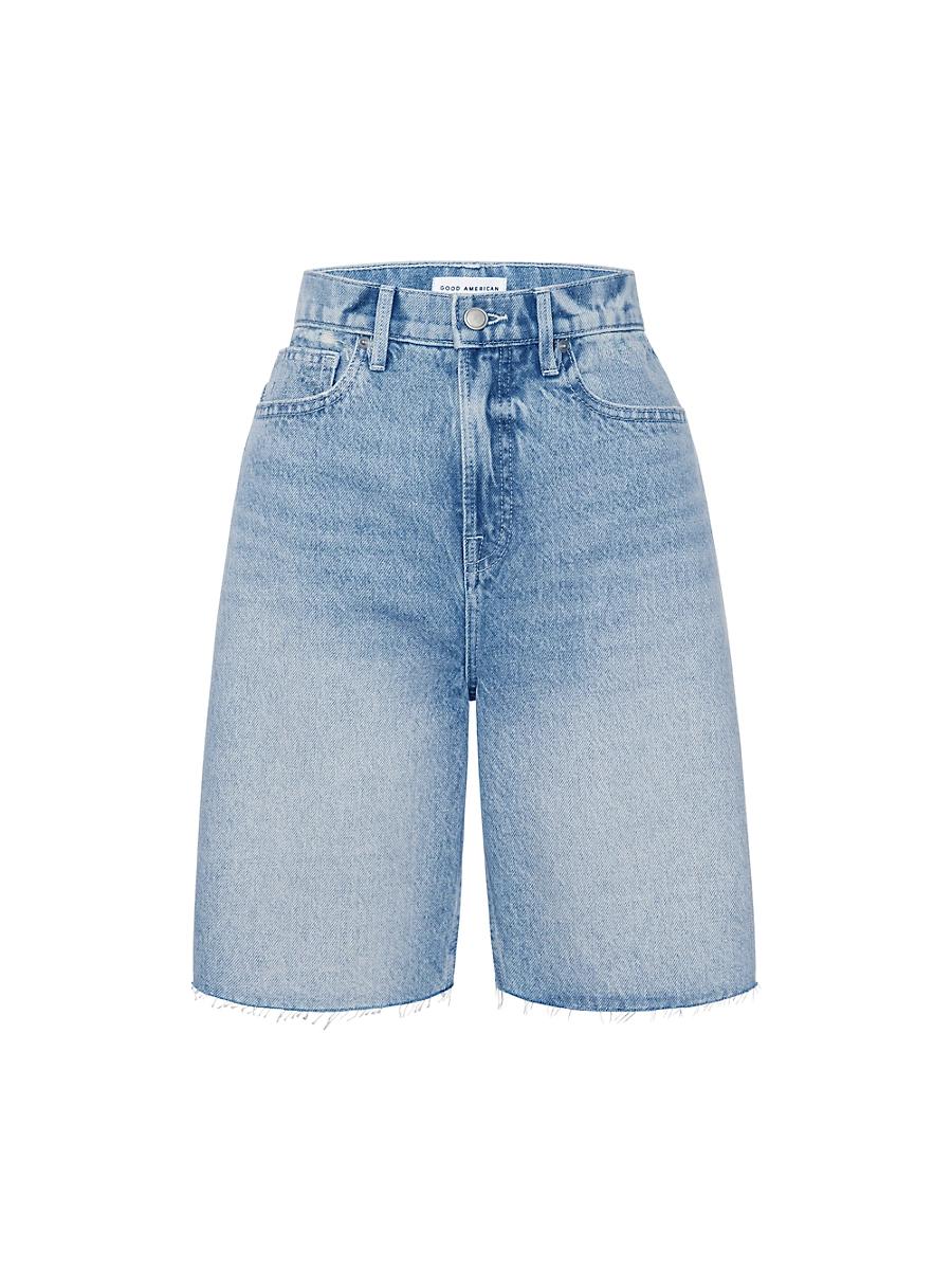 Womens Good Standard Denim Relaxed Bermuda Shorts Product Image