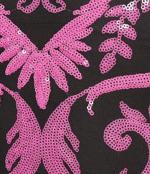 B. Darlin Sequin Patterned Bungee Strap Fitted Dress Product Image