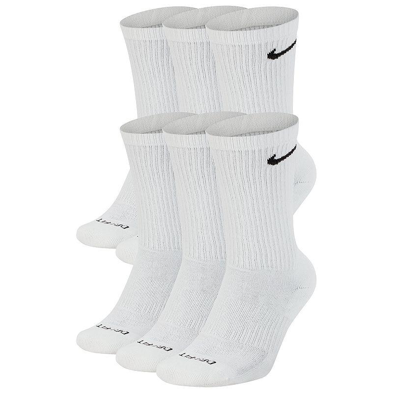 Nike Mens Everyday Plus Cushioned Training Crew Socks (6 Pairs) | SX6897-100 Product Image