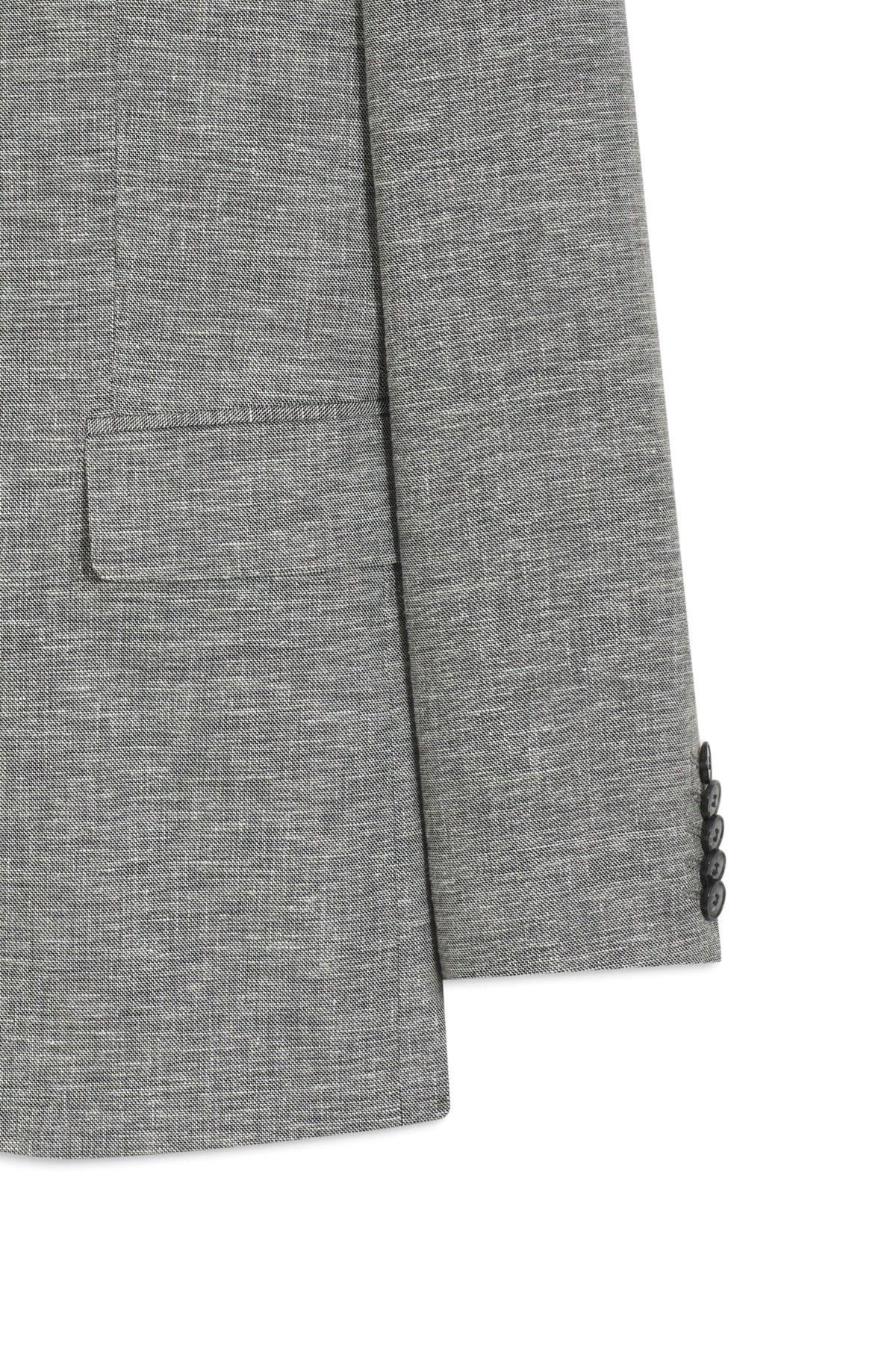 Two-piece modern-fit suit in sharkskin fabric Product Image