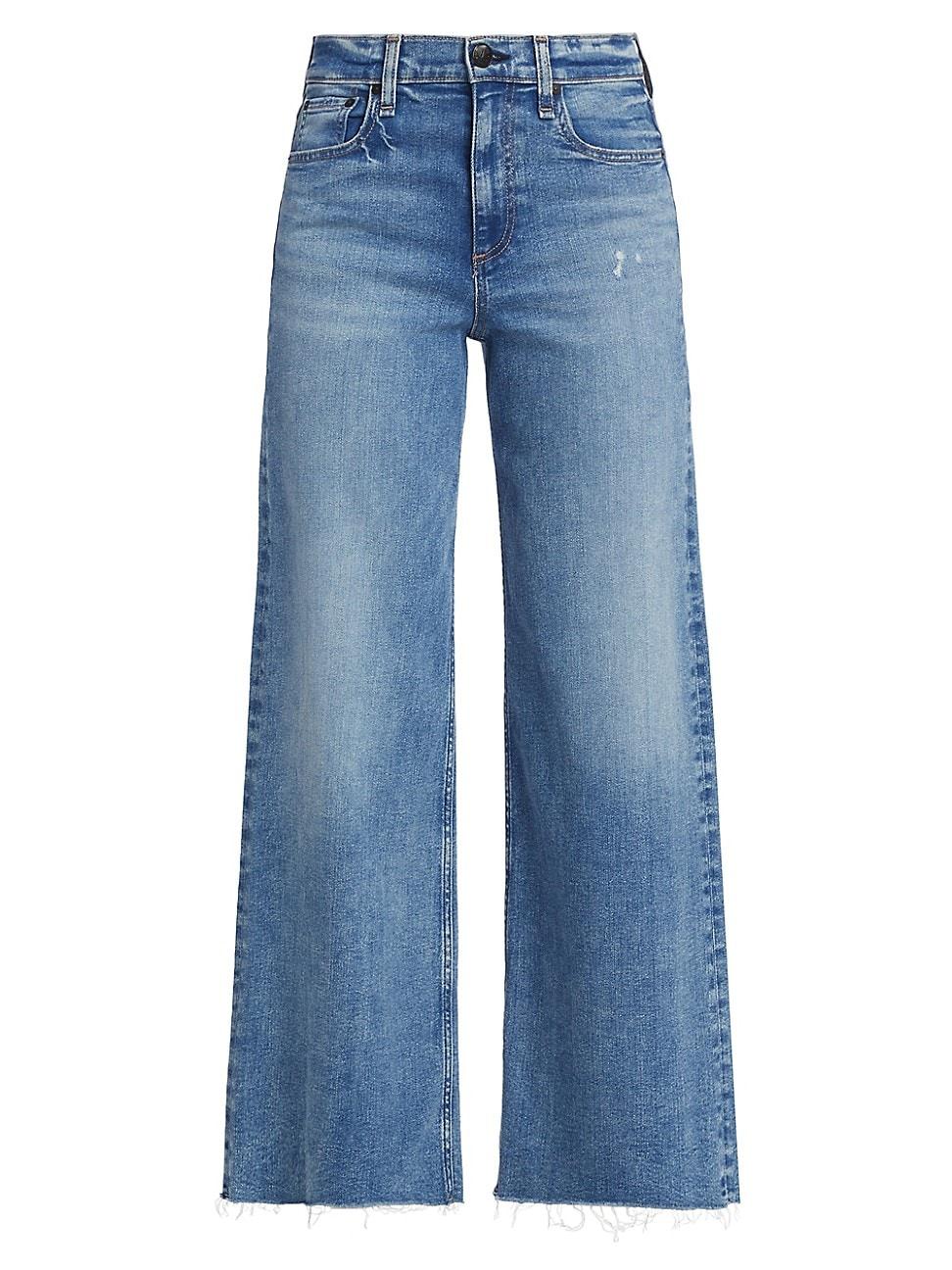 Womens Flexi Sofie Wide-Leg Cropped Jeans Product Image