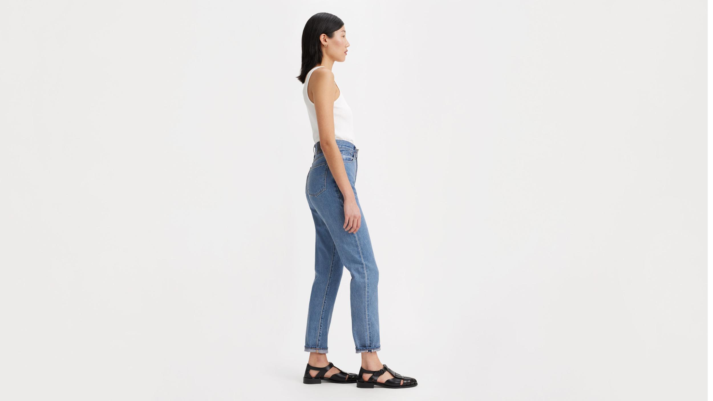 Japanese Selvedge High Rise Boyfriend Women's Jeans Product Image