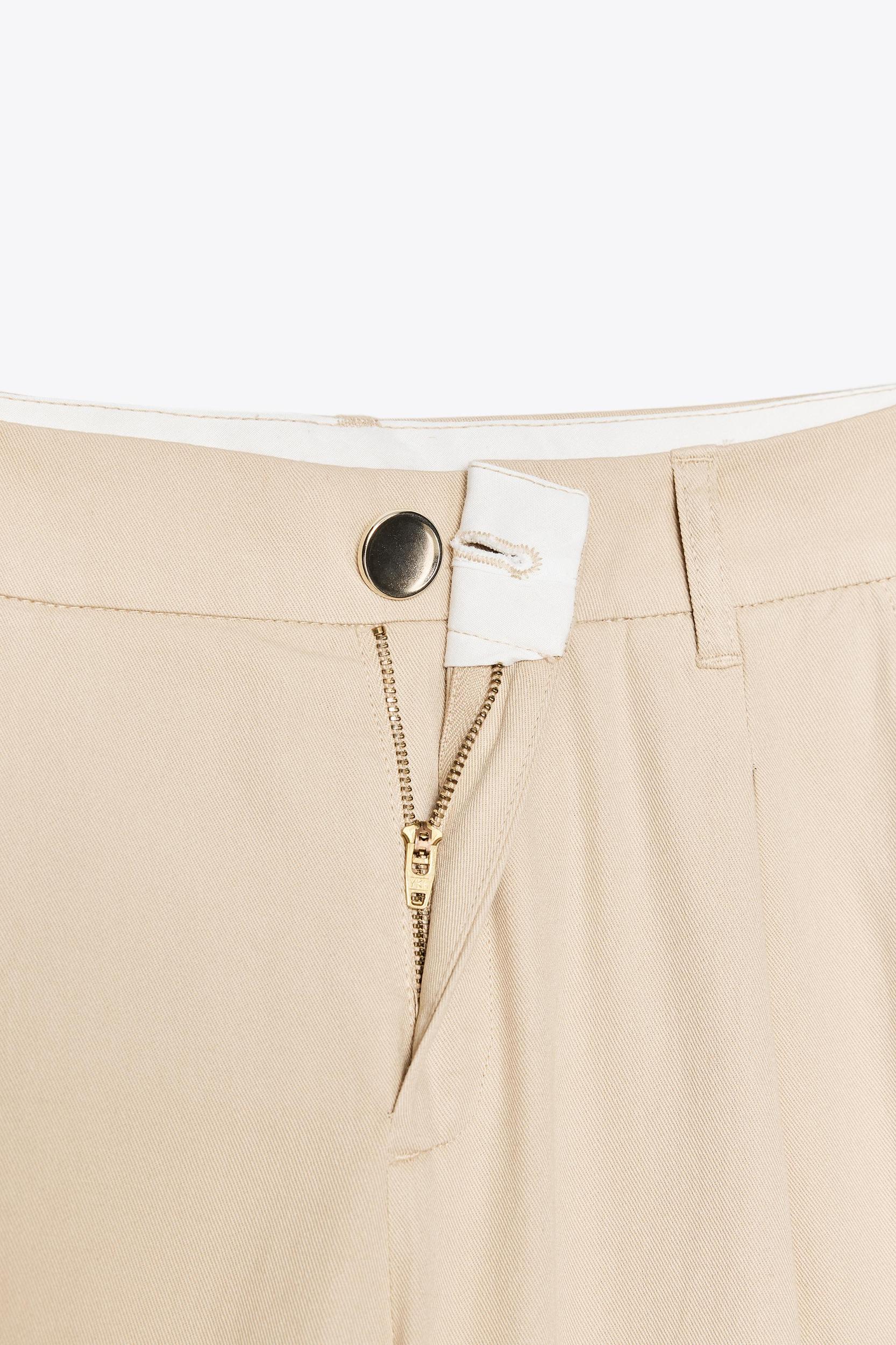 WIDE LEG PANTS WITH DARTS Product Image