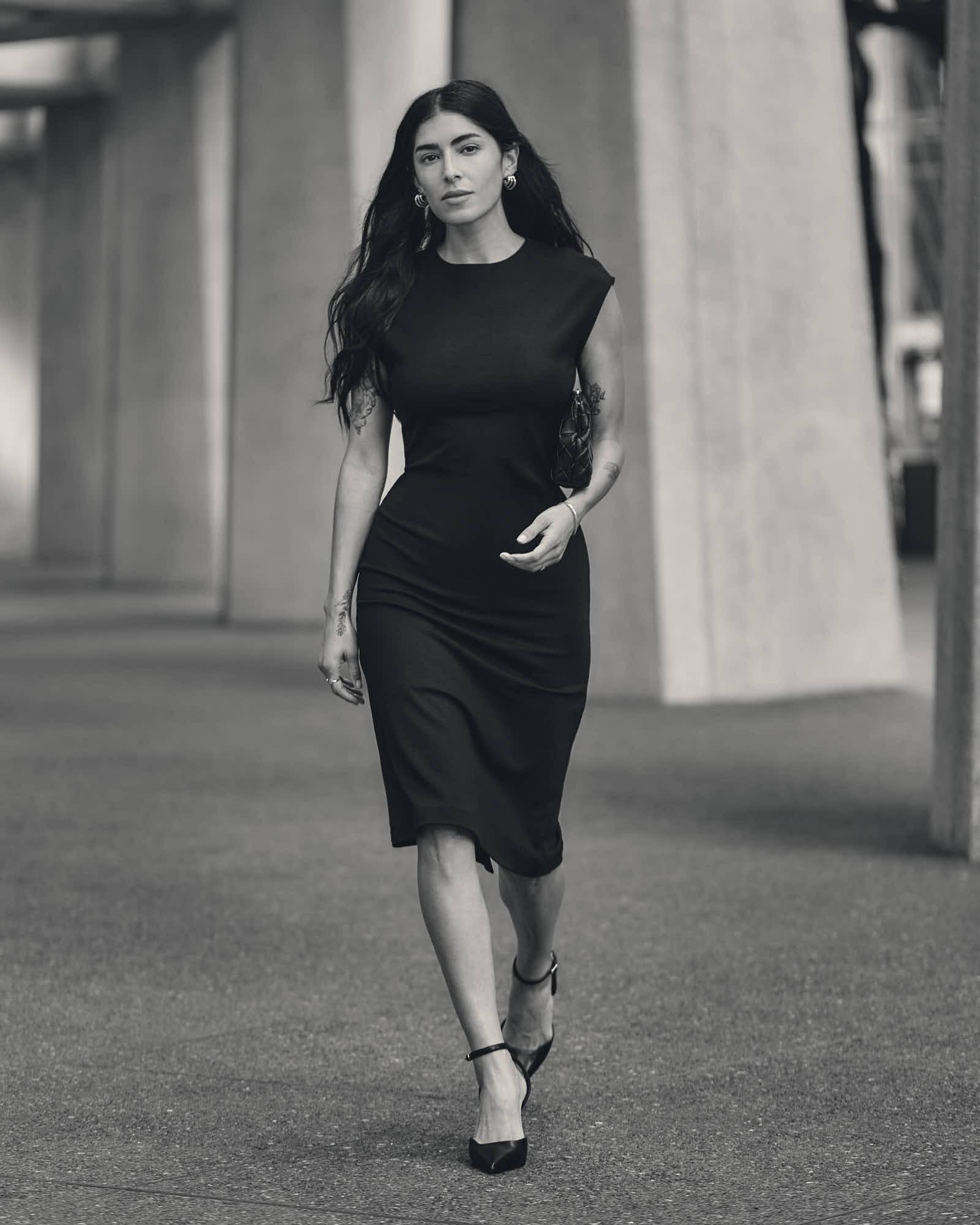 Women's Ponte Dress - Black Product Image