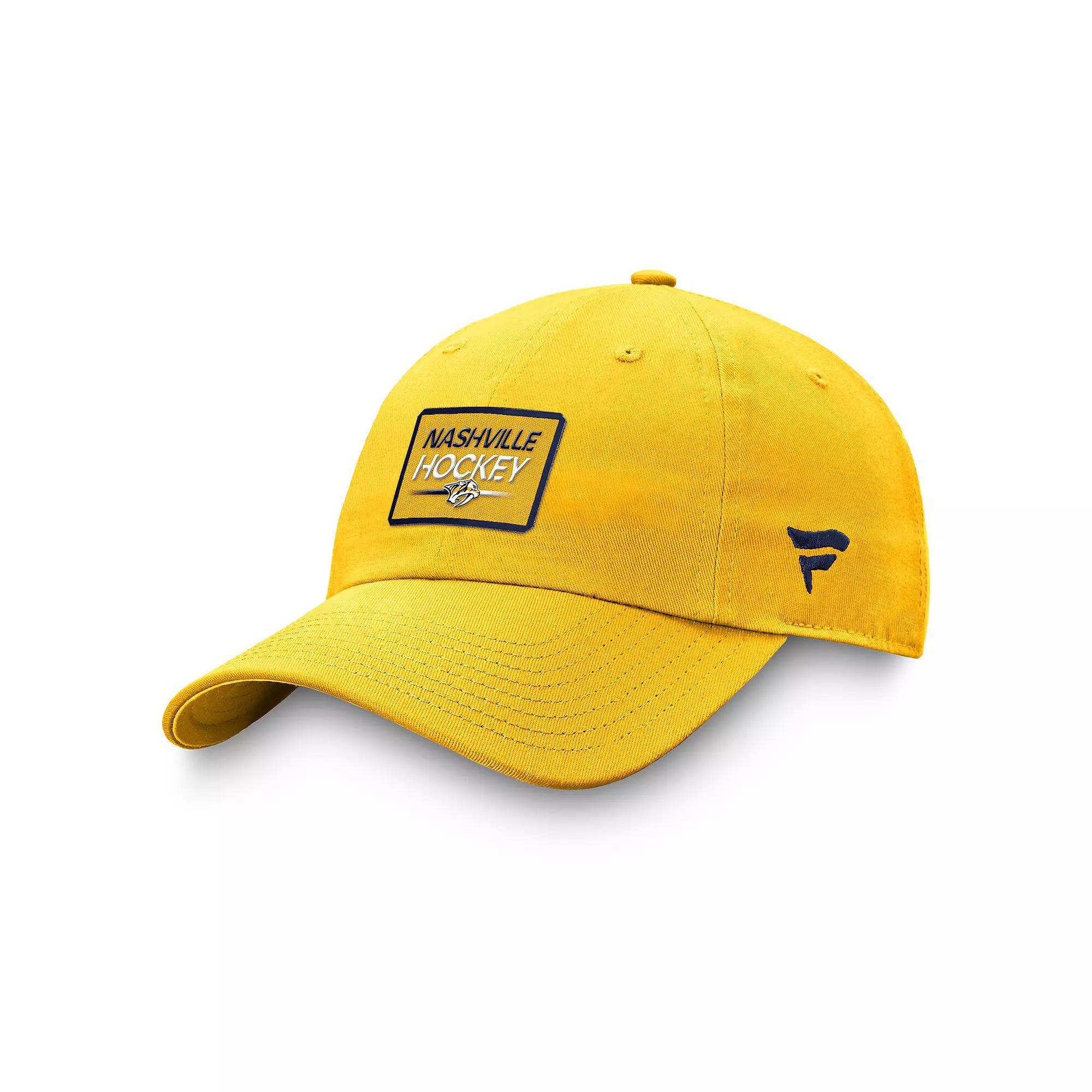 Men's Fanatics Branded Gold Nashville Predators Authentic Pro Prime Adjustable Hat, Pdt Gold Product Image