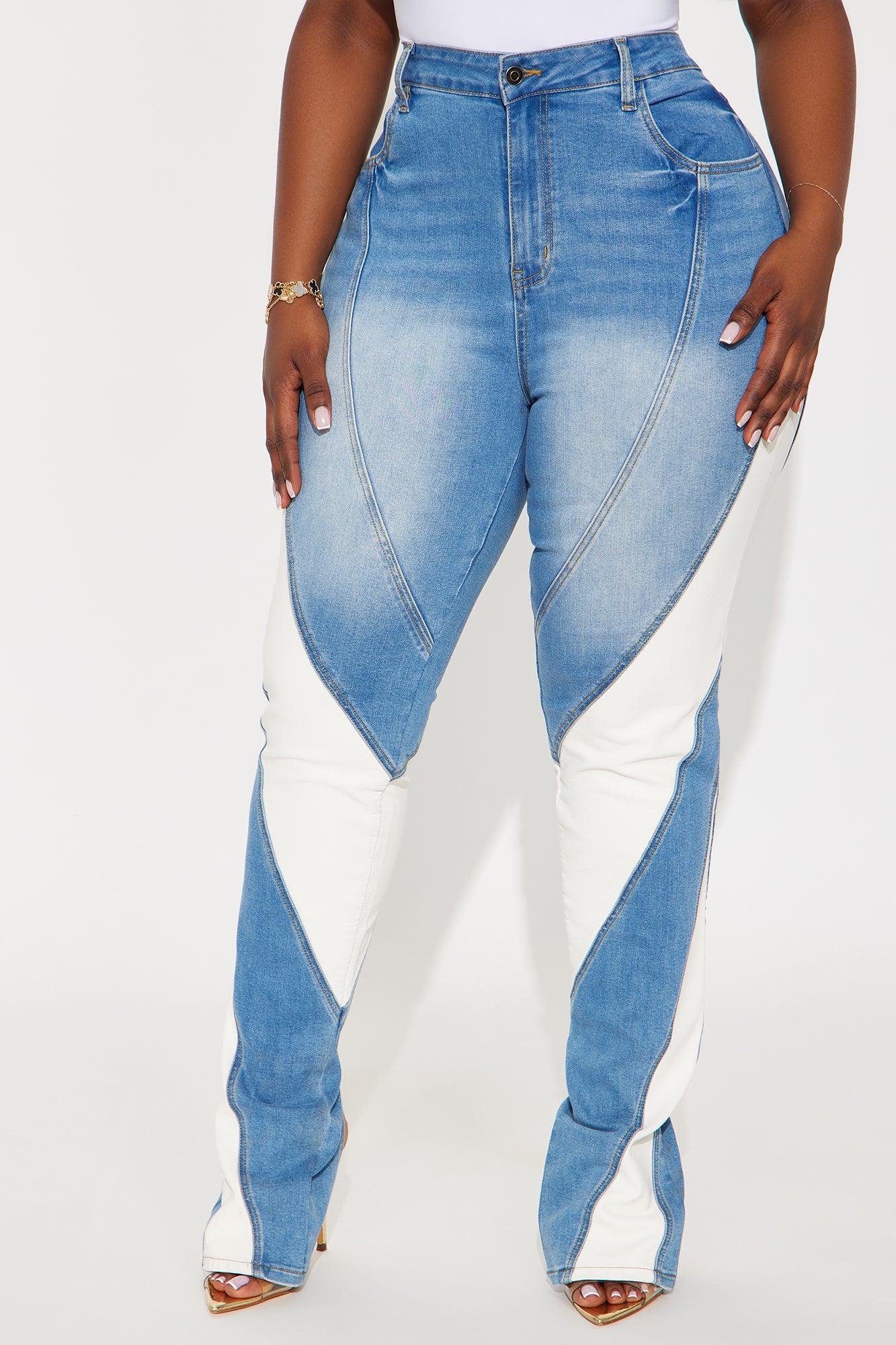 Tall Stepping Up Split Hem Skinny Jeans - Medium Wash Female Product Image