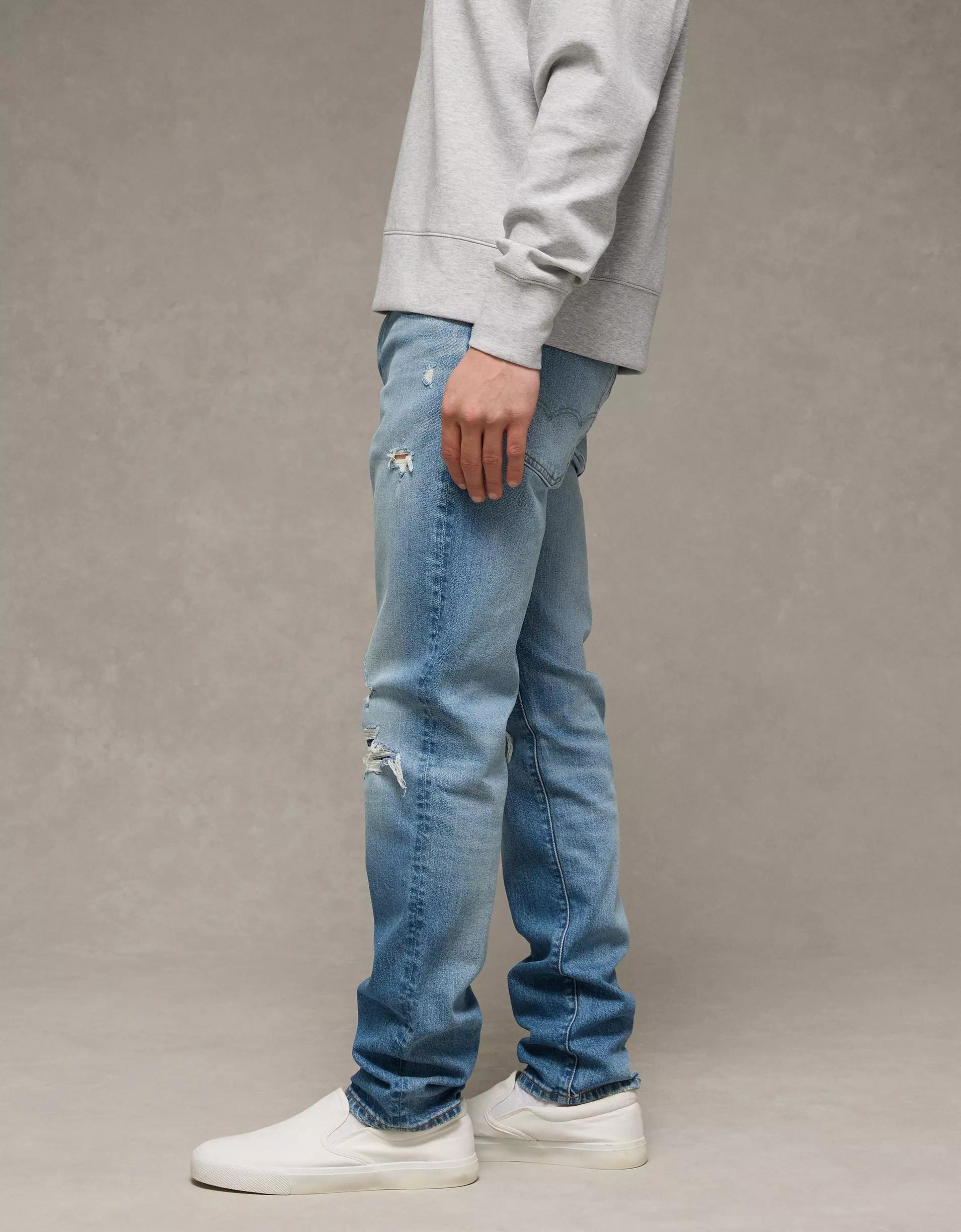 AE EasyFlex +TENCEL™ Fibers Patched Slim Straight Jean Product Image