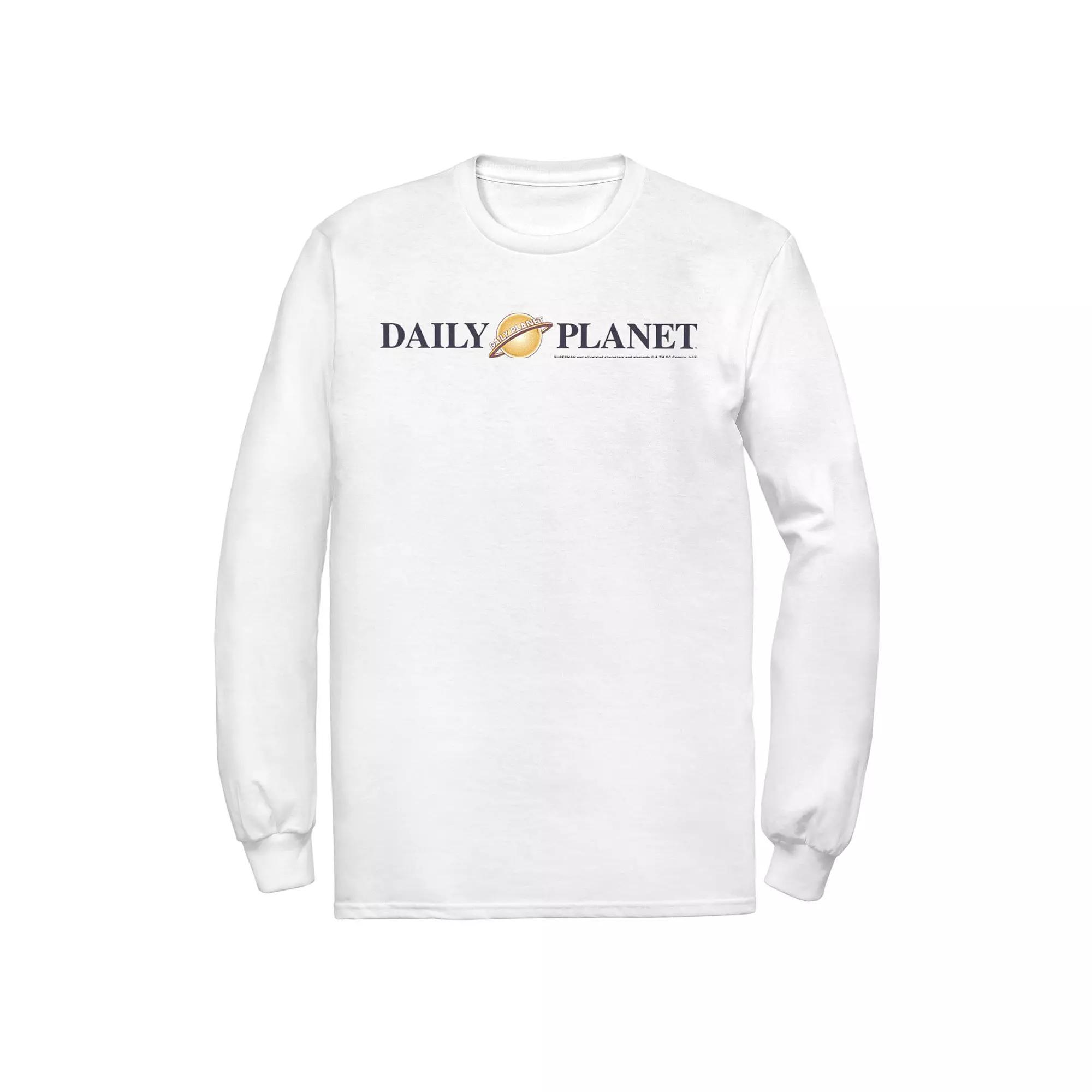 Men's DC Comics Superman Daily Planet Logo Long Sleeve Graphic Tee,  Product Image