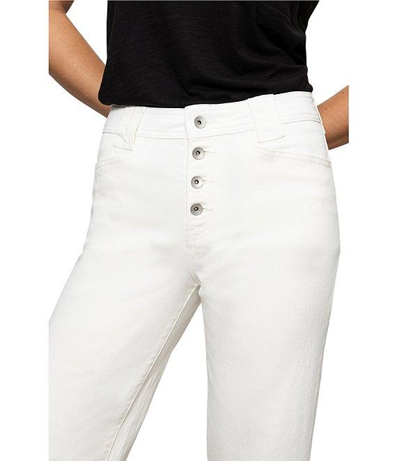 Sanctuary Luna Button Fly Cuffed Crop Denim Jeans Product Image
