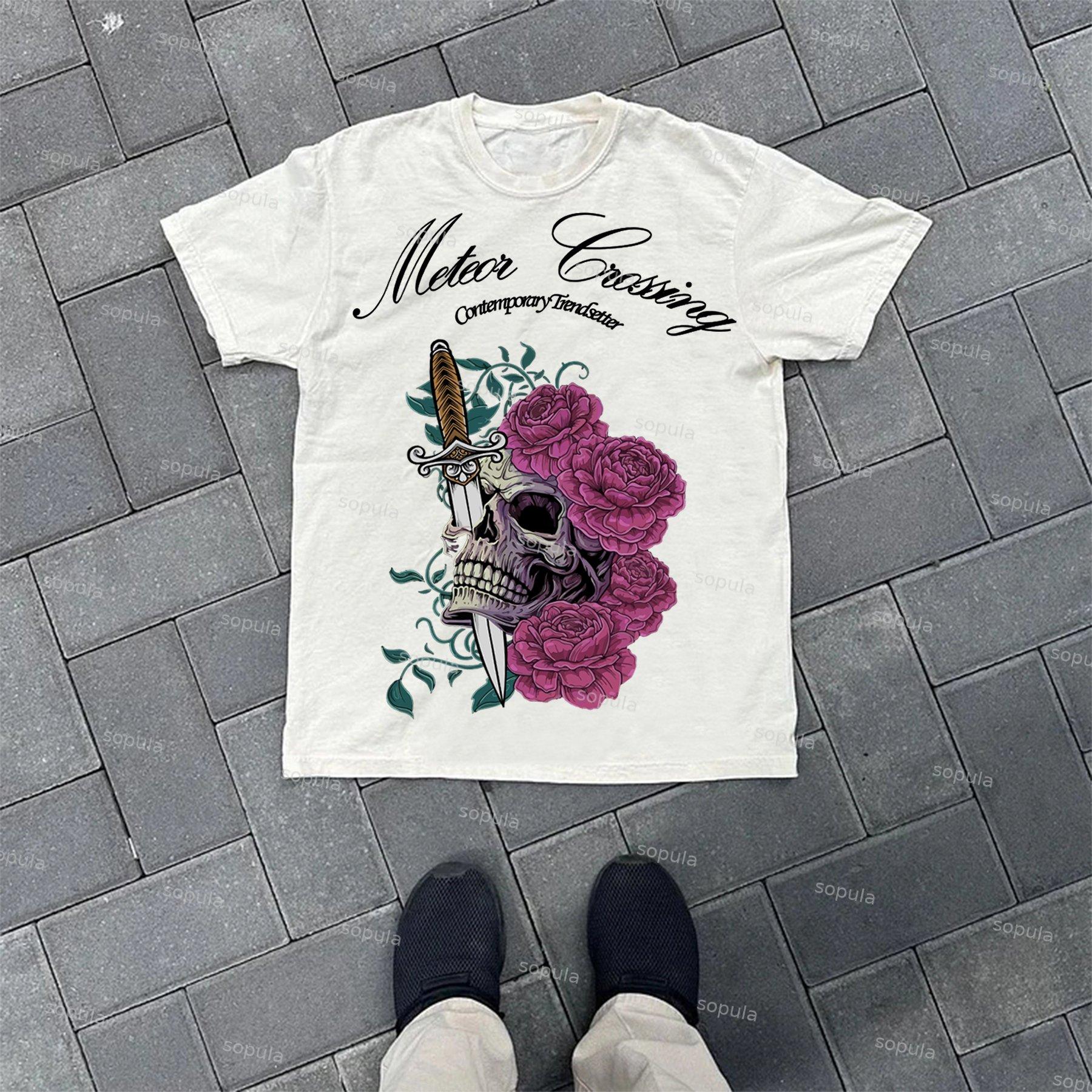 Sopula Love Kills True Love Print Cotton T-Shirt Product Image