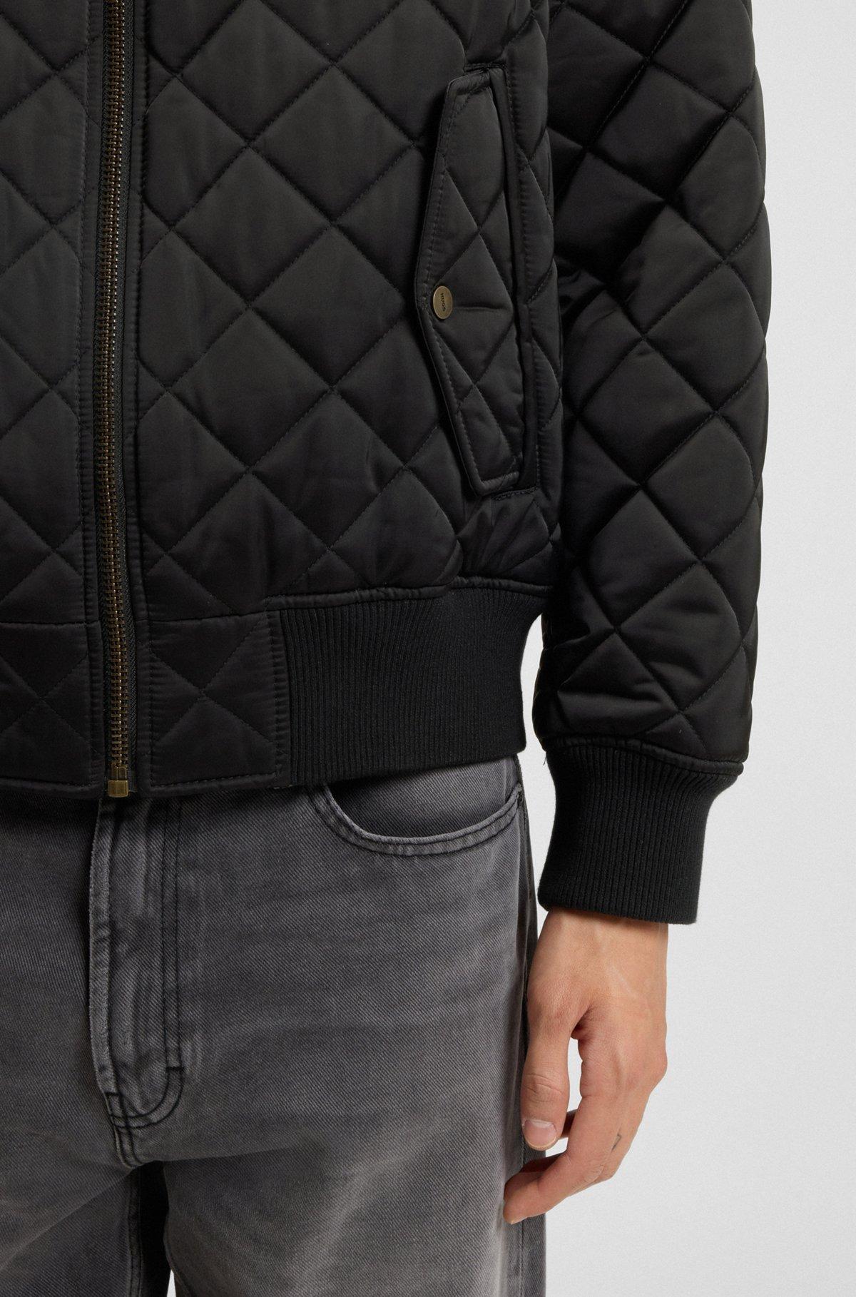 Water-repellent jacket in quilted satin Product Image