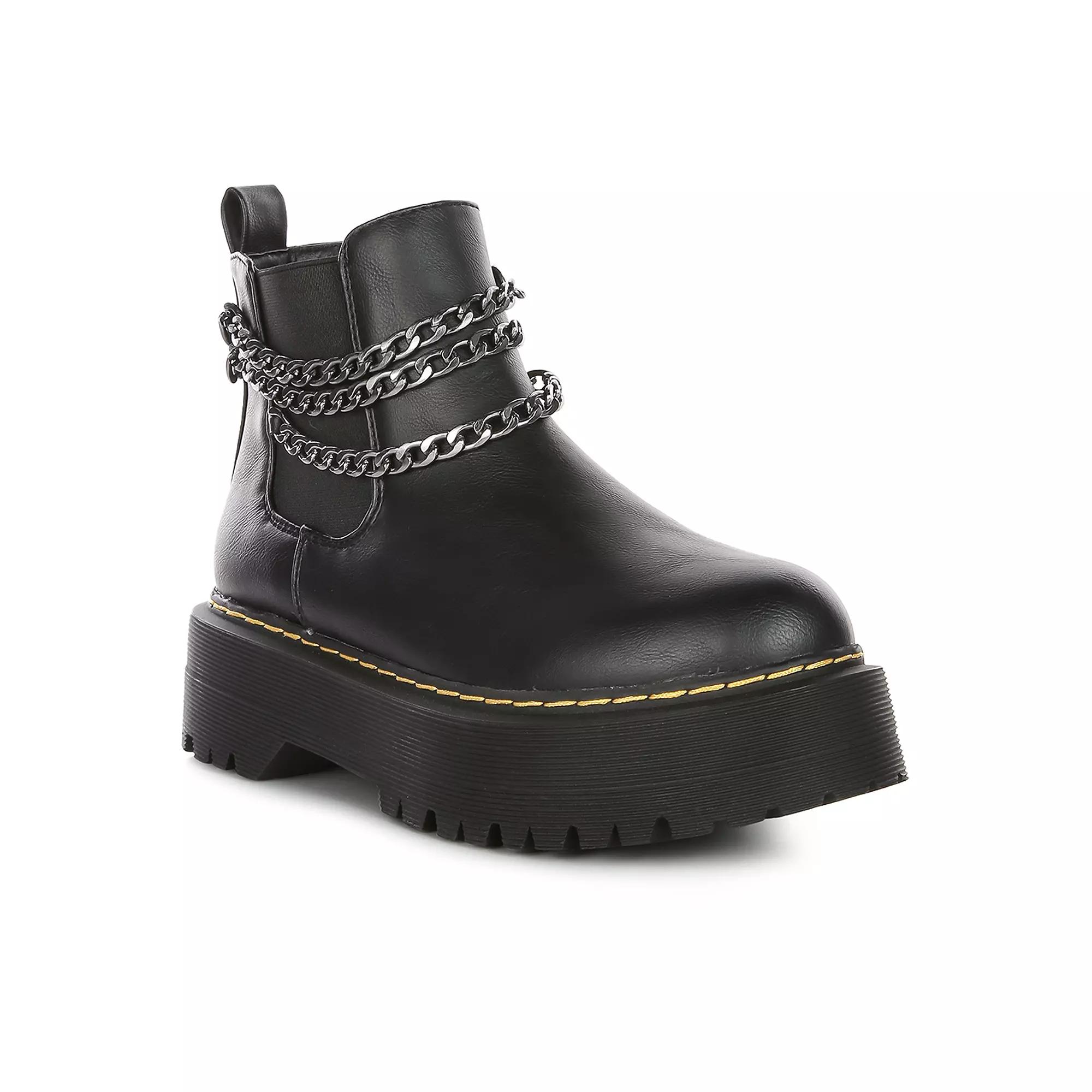 London Rag Bobbles Women's Chelsea Boots, Size: 9, Black Product Image